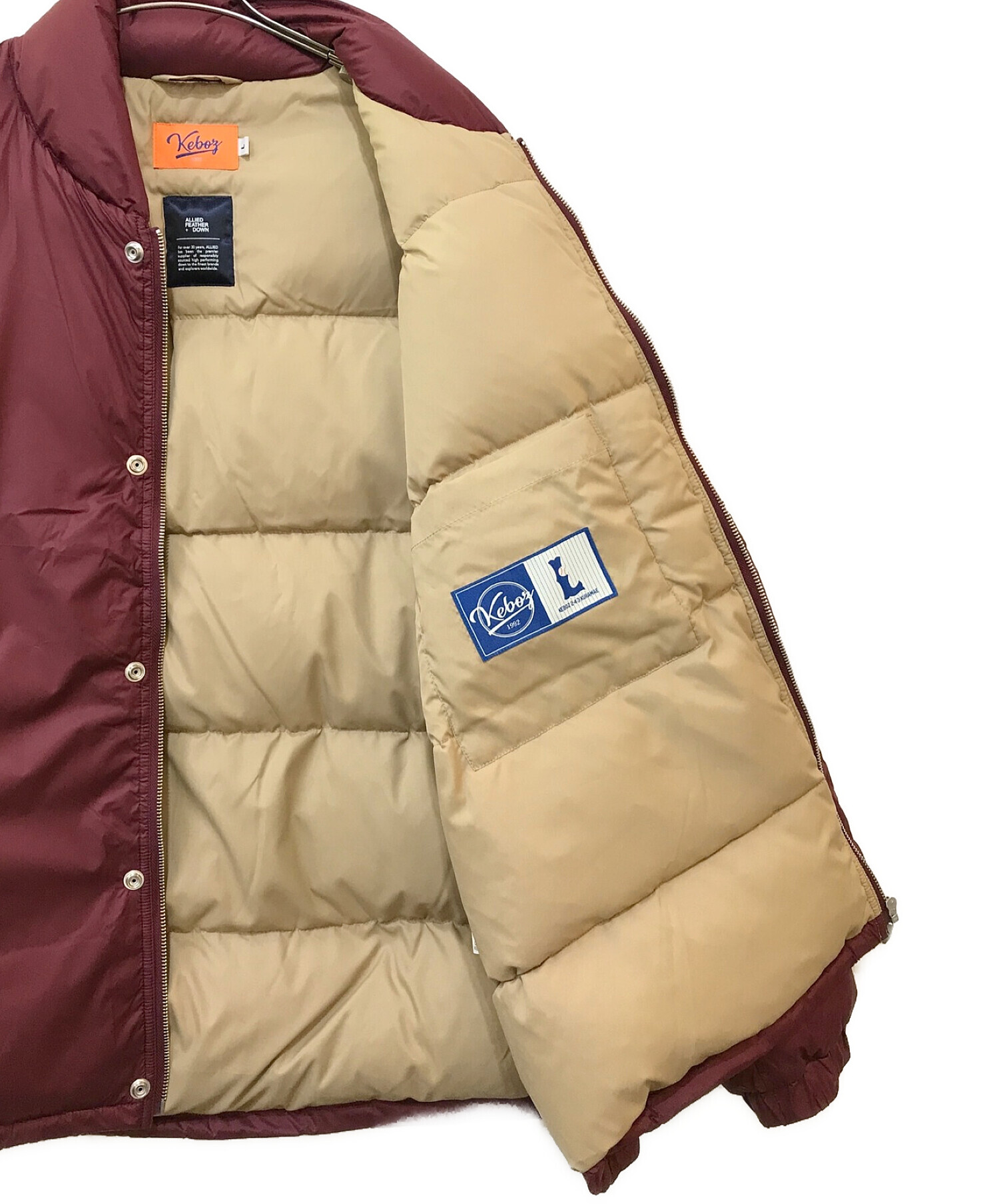 中古・古着通販】KEBOZ (ケボズ) DOWN JACKET 2 ボルドー サイズ:L｜ブランド・古着通販 トレファク公式【TREFAC  FASHION】スマホサイト