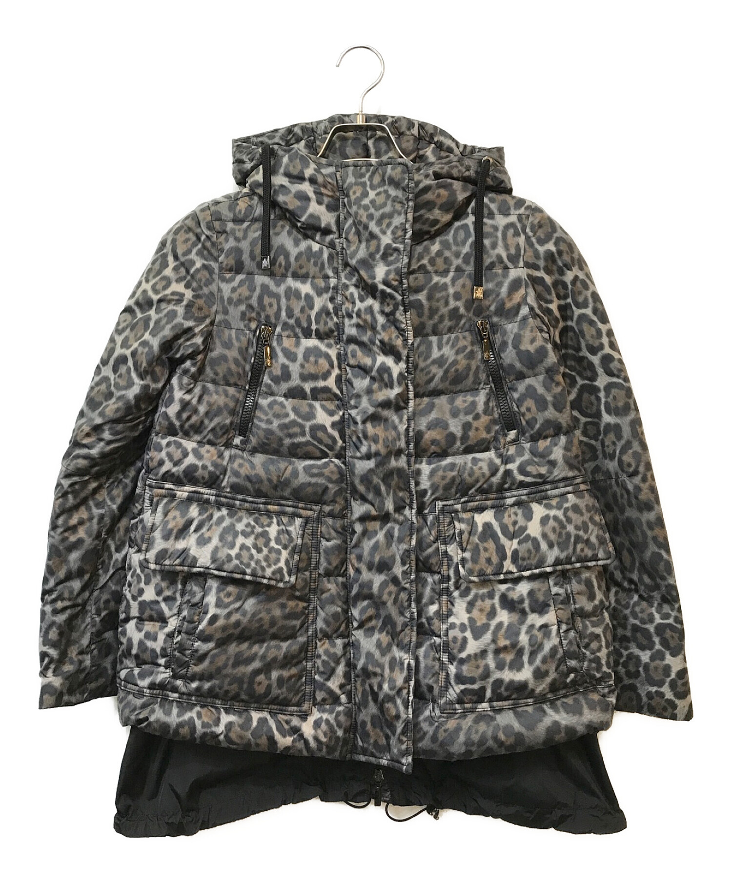 中古・古着通販】MONCLER (モンクレール) LYNレオパードダウンコート