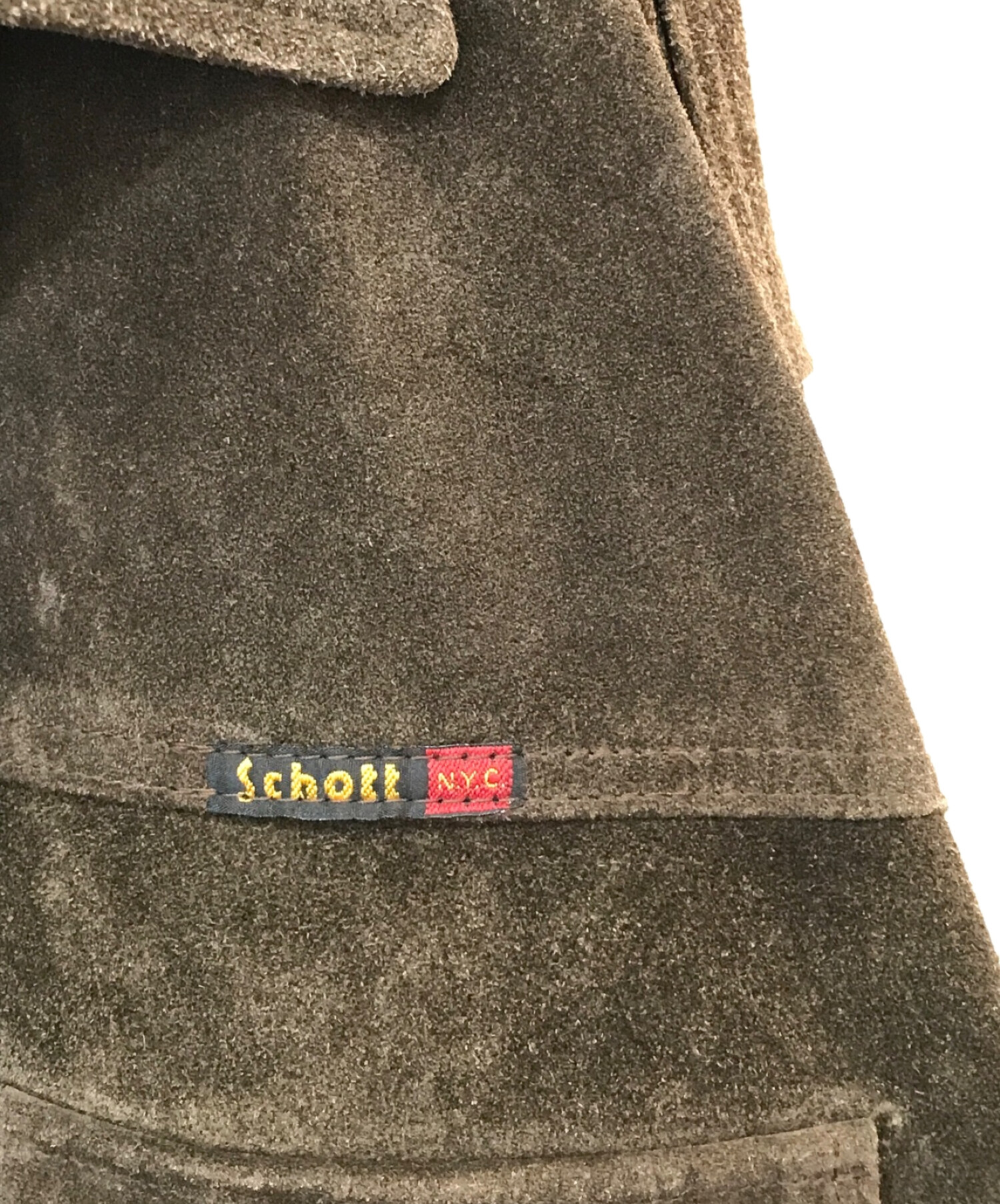 schott スウェード　シャツジャケット