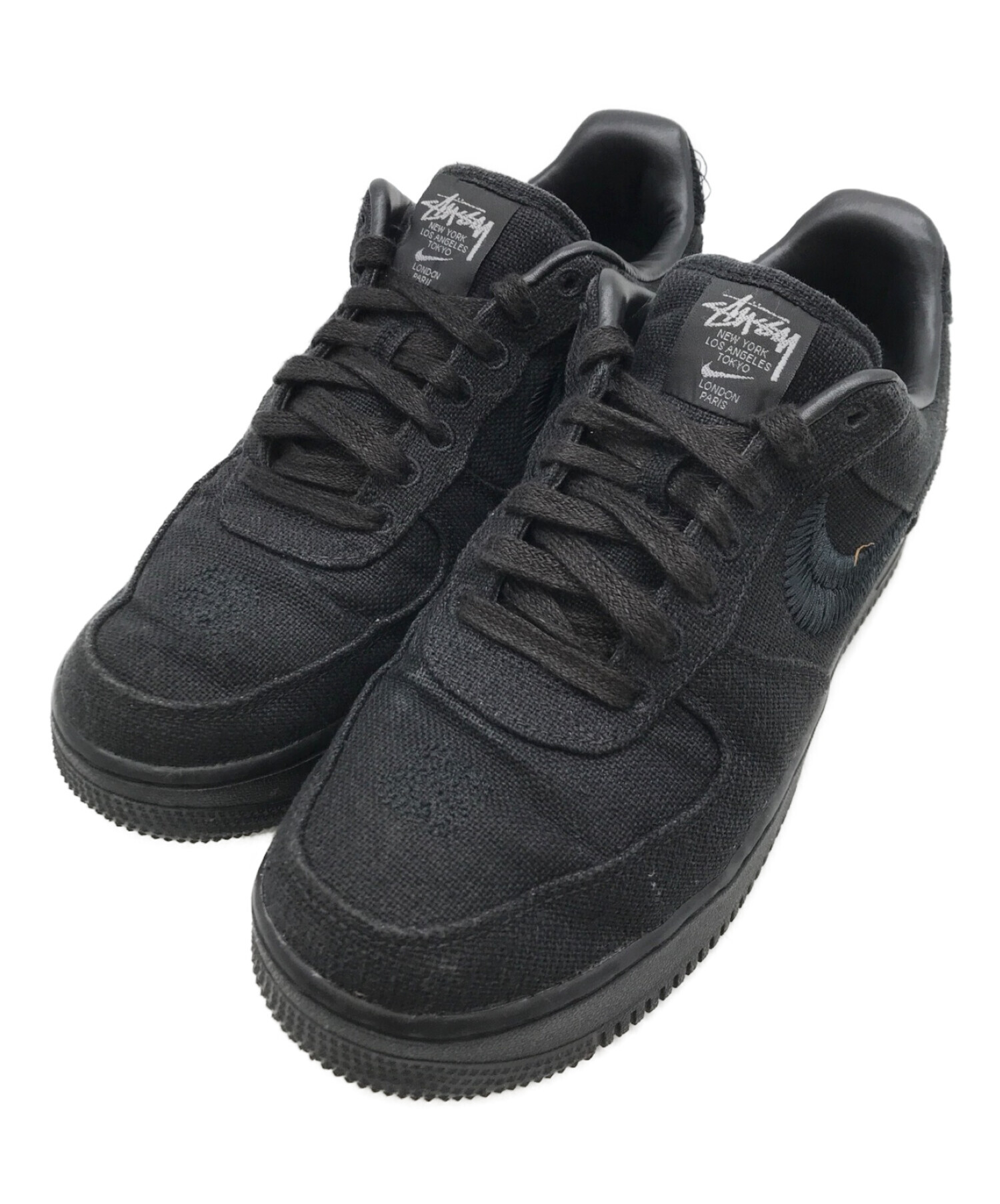 NIKE (ナイキ) stussy (ステューシー) AIR FORCE 1 LOW ブラック サイズ:27.5㎝