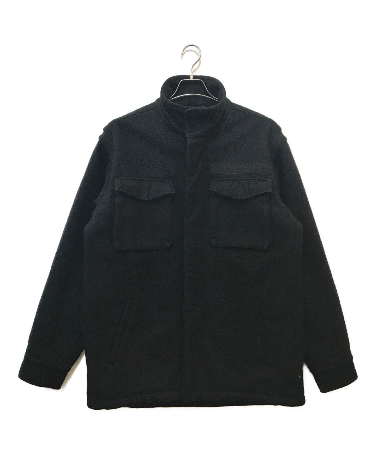 stussy (ステューシー) メルトンフィールドジャケット ブラック サイズ:XL