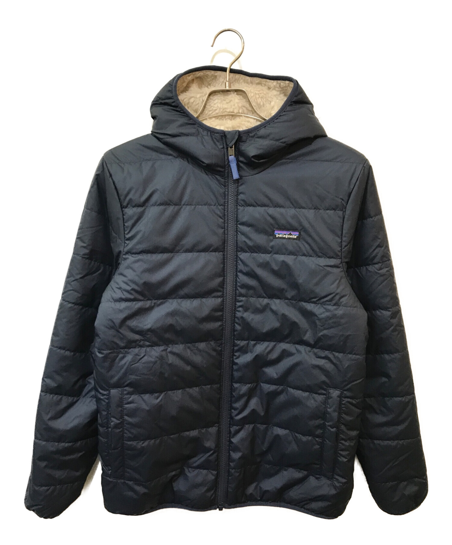 Patagonia (パタゴニア) リバースブルフリースジャケット アイボリー×ブルー サイズ:-