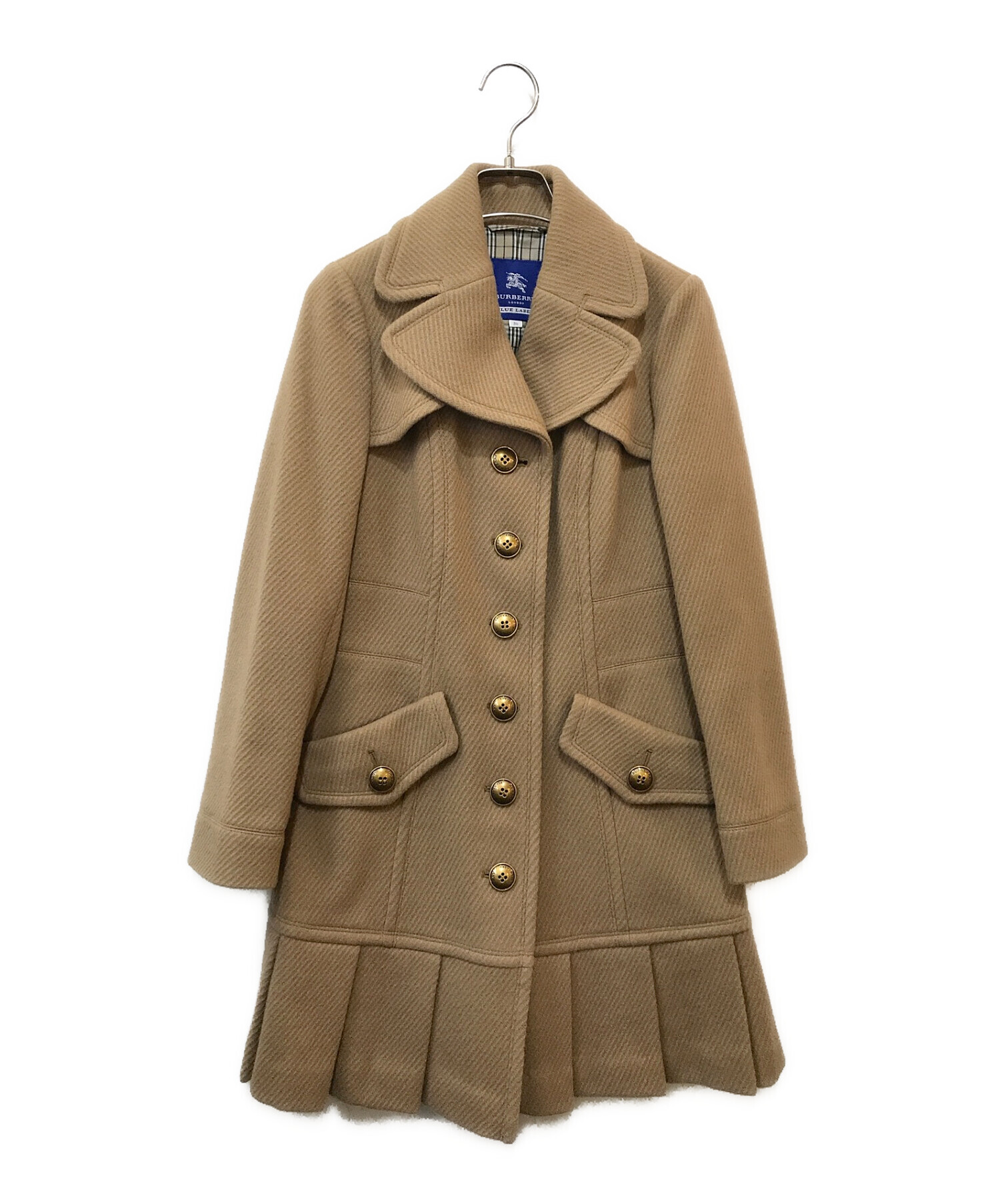 BURBERRY BLUE LABEL (バーバリーブルーレーベル) ウールコート ベージュ サイズ:36