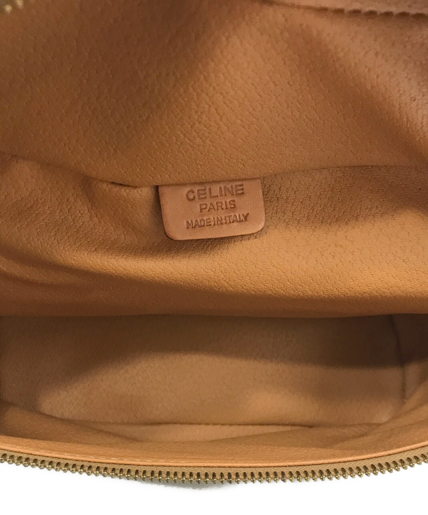 CELINE (セリーヌ) マカダムPVCバニティバッグ ブラウン