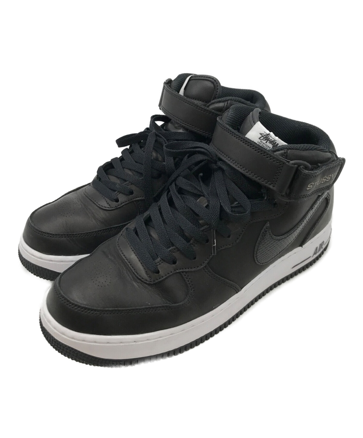 NIKE (ナイキ) stussy (ステューシー) AIR FORCE 1 07 MID SP ブラック サイズ:US10