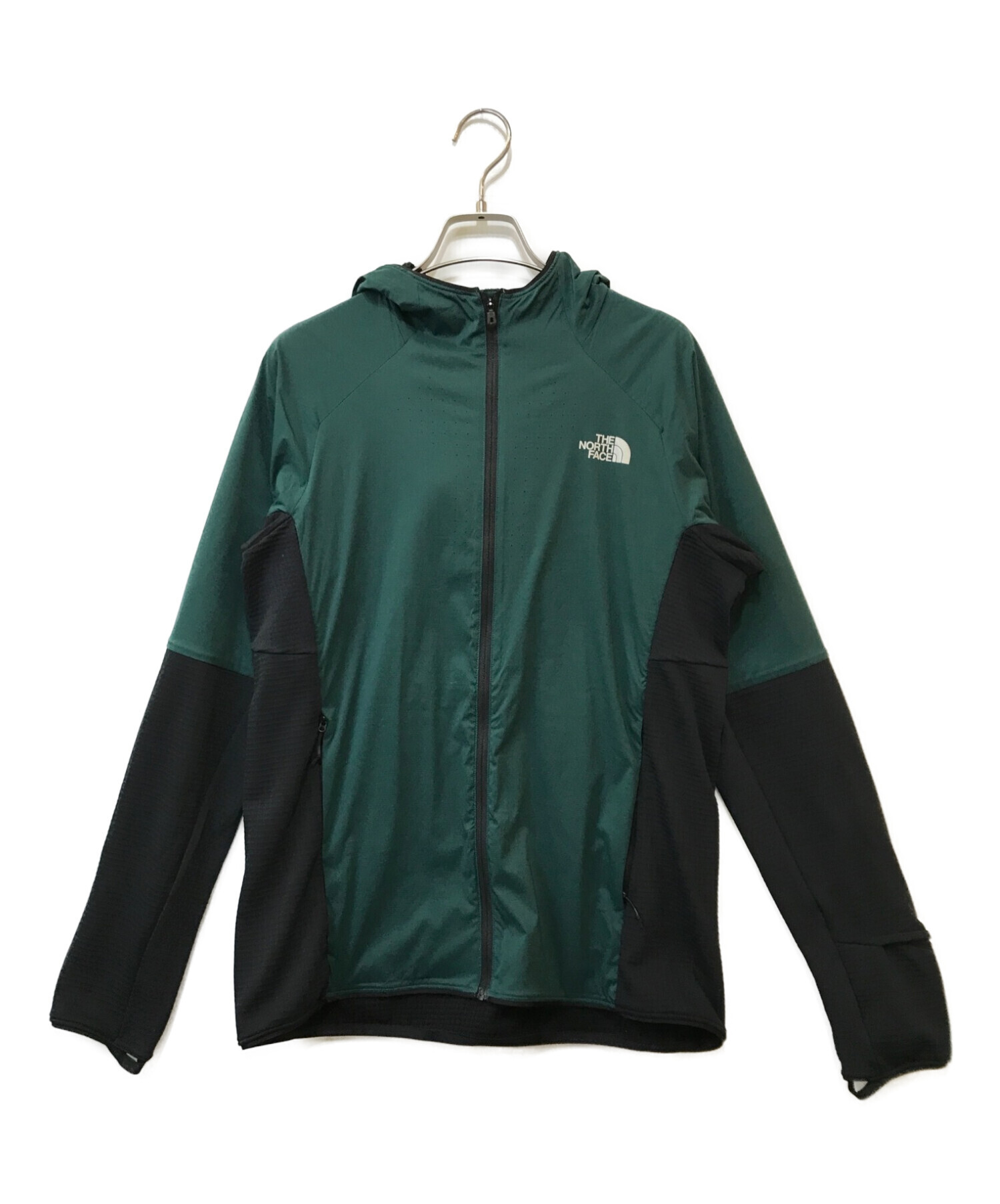 THE NORTH FACE (ザ ノース フェイス) ハイブリッドサーマルバーサグリッドフーディ グリーン サイズ:M