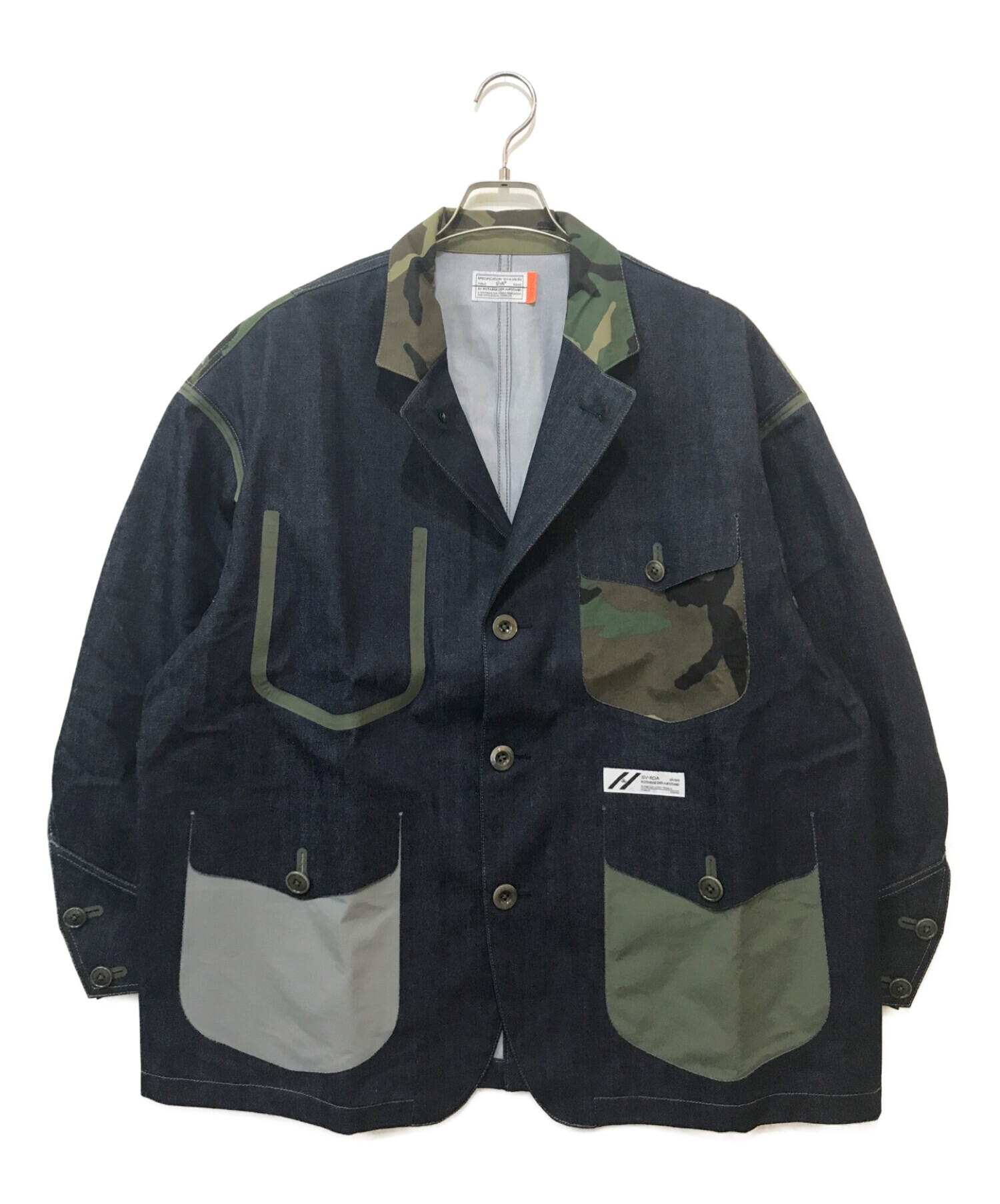 中古・古着通販】SIVA (シヴァ) 3LAYER LIGHT-DENIM WIDE COVERALL