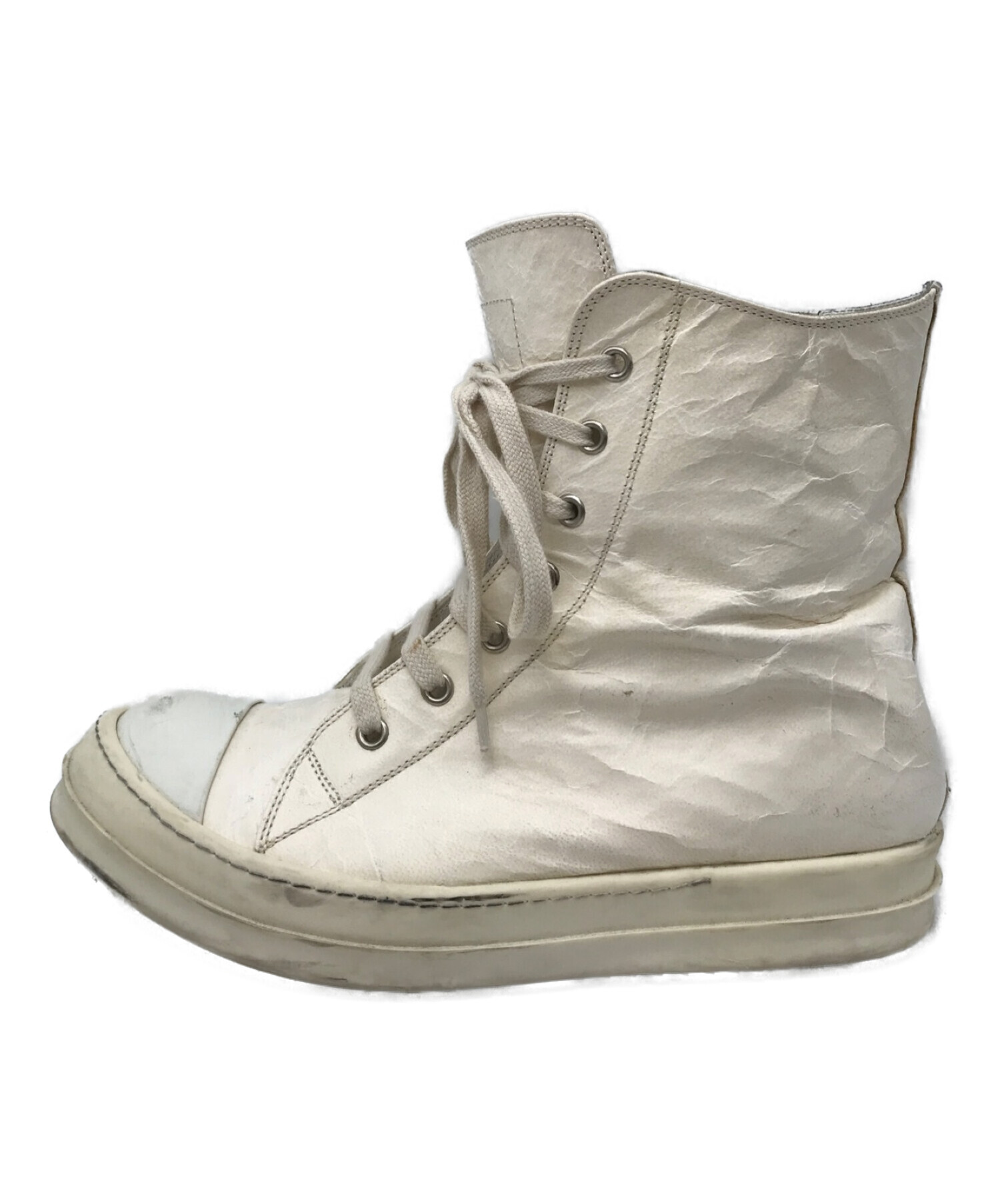 RICK OWENS (リック オウエンス) RAMONES SNEAKER ホワイト サイズ:40