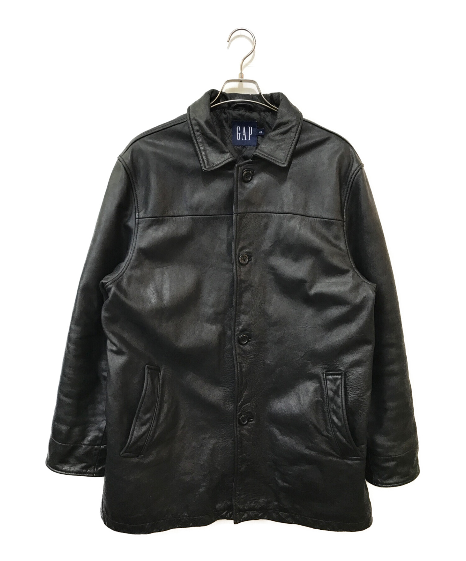 中古・古着通販】OLD GAP (オールドギャップ) レザーカーコート