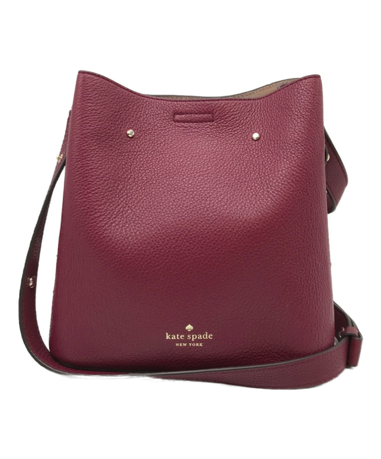 中古・古着通販】Kate Spade (ケイトスペード) 巾着ショルダーバッグ ボルドー｜ブランド・古着通販 トレファク公式【TREFAC  FASHION】スマホサイト