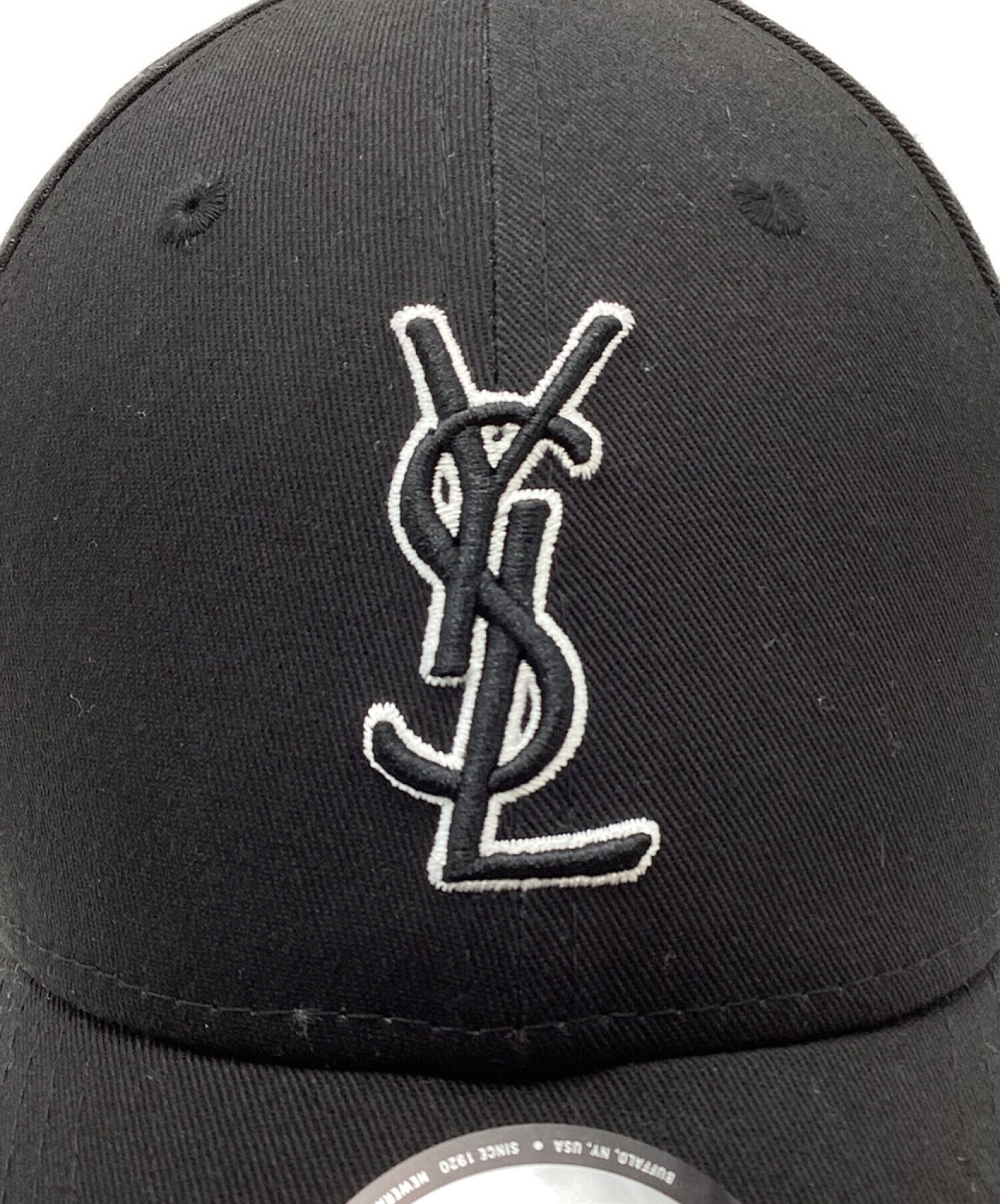 New Era (ニューエラ) Saint Laurent Paris (サンローランパリ) YSL Monogram Cap ブラック  サイズ:56-62cm