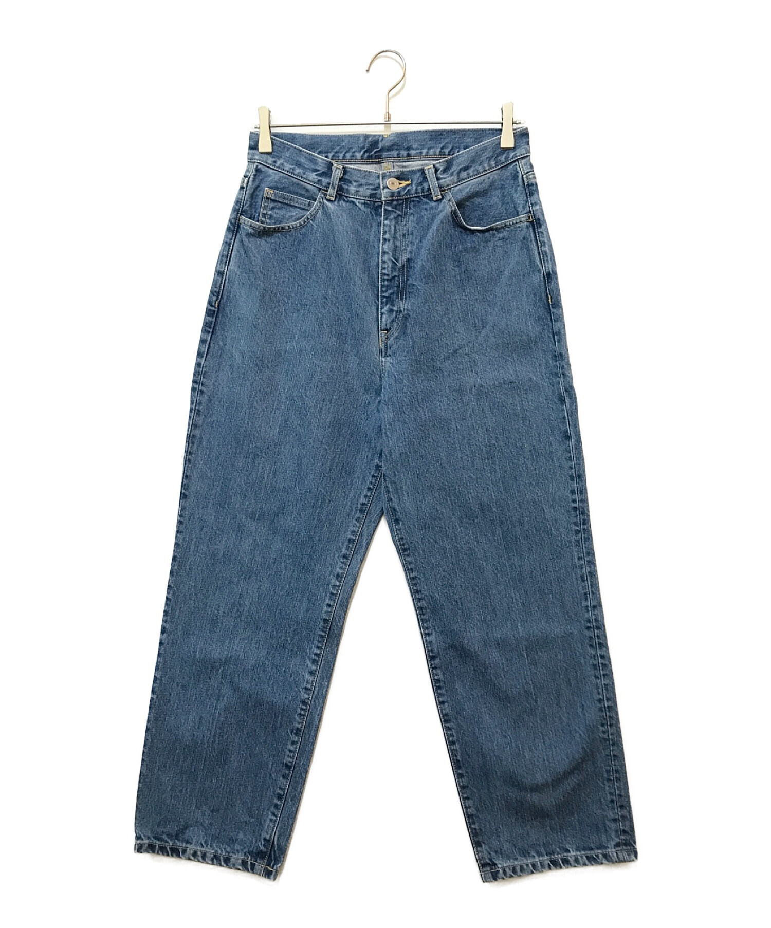 STEVEN ALAN (スティーブンアラン) 13.5oz DENIM 5P BAGGY TAPERED PANTS インディゴ サイズ:S