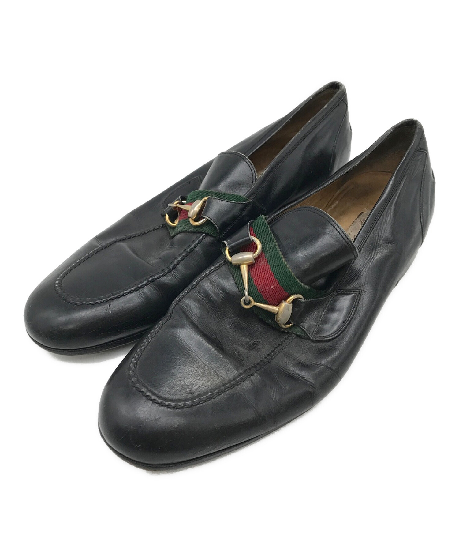 中古・古着通販】GUCCI (グッチ) シェリーラインビットローファー