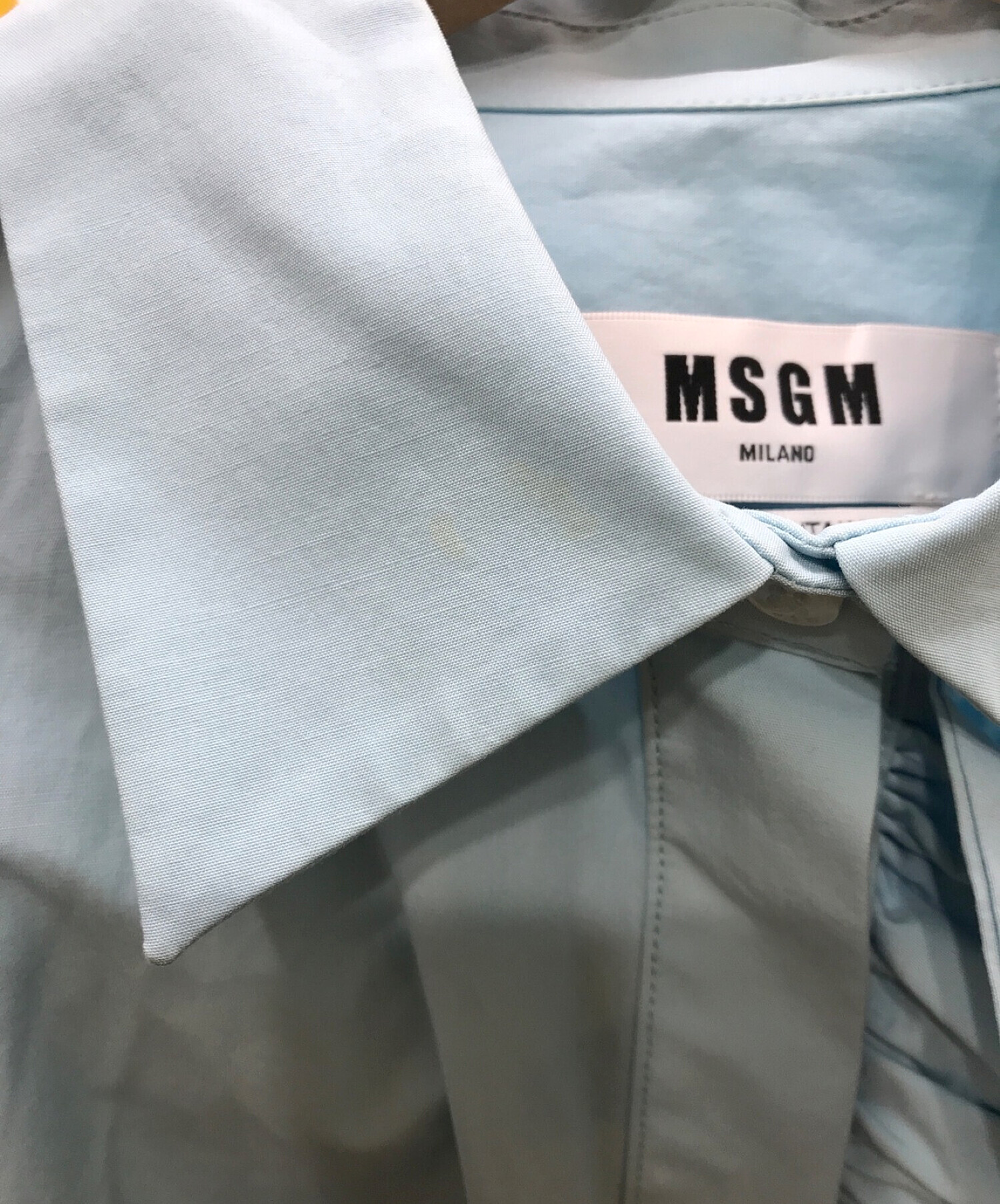 中古・古着通販】MSGM (エムエスジーエム) フリルロングシャツブラウス ...