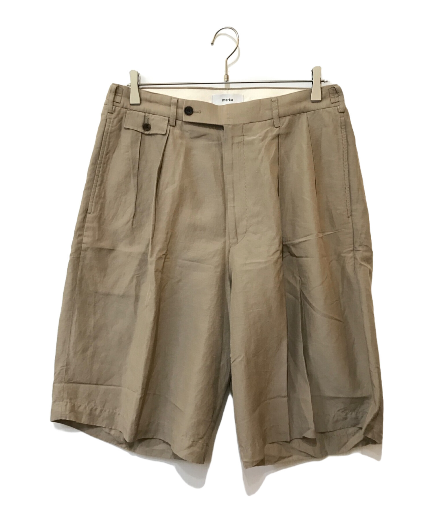 中古・古着通販】MARKA (マーカ) cu/li/co cloth 2tuck shorts 