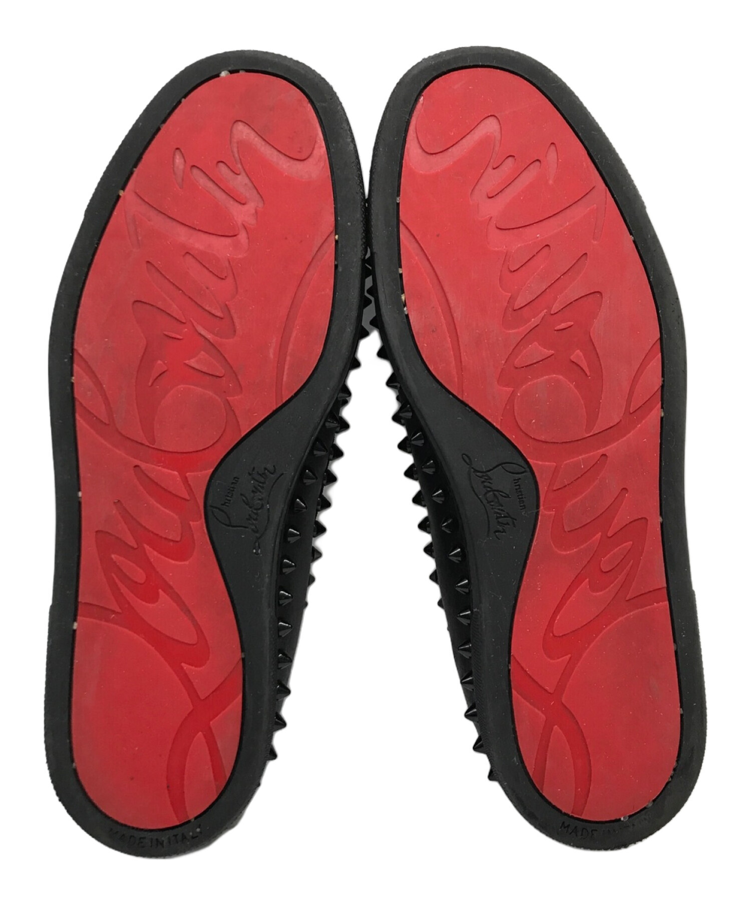 中古・古着通販】Christian Louboutin (クリスチャン・ルブタン) PIK BOAT WOMAN FLAT ブラック  サイズ:36｜ブランド・古着通販 トレファク公式【TREFAC FASHION】スマホサイト