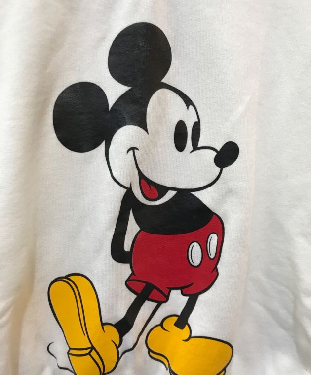 FACETASM (ファセッタズム) Disney (ディズニー) MICKEY SWEAT WITH OPEN-BACK ホワイト サイズ:1