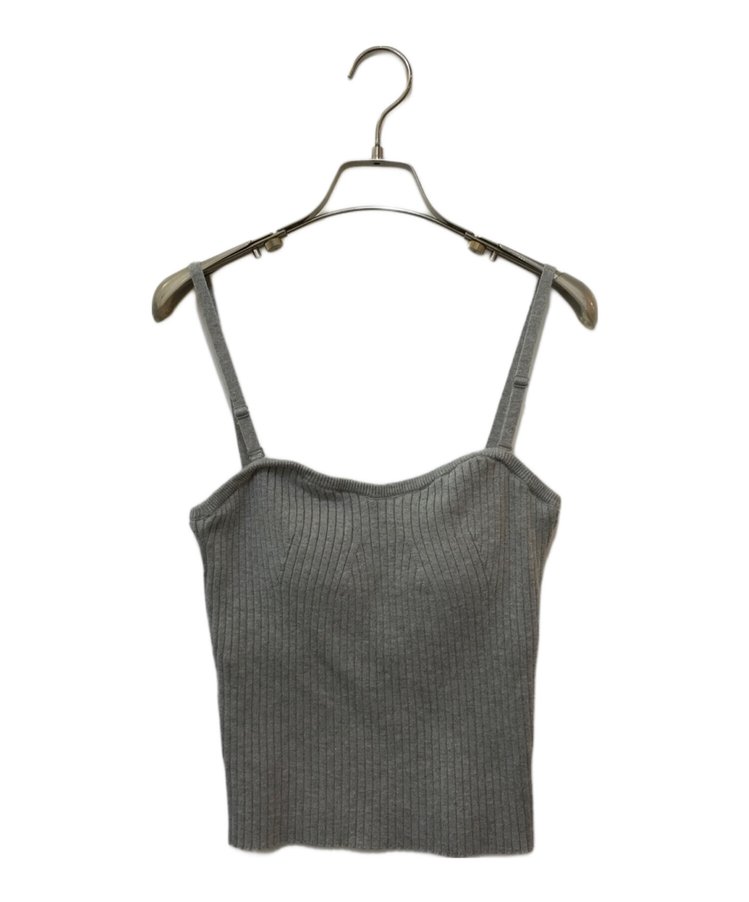 中古・古着通販】Ameri (アメリ) MEDI KNIT BUSTIER COMBI TEE グレー サイズ:free｜ブランド・古着通販  トレファク公式【TREFAC FASHION】スマホサイト