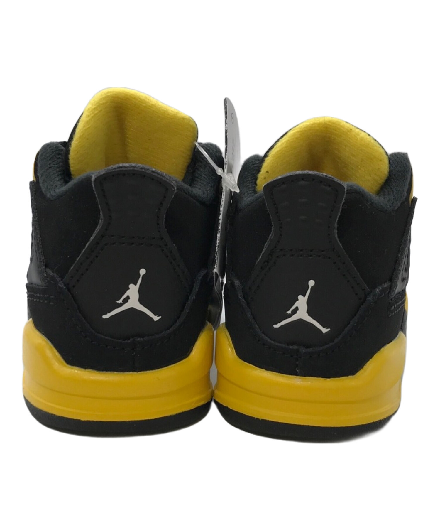 NIKE (ナイキ) JORDAN 4 RETRO (TD) ブラック×イエロー サイズ:4C（参考サイズ：10cm） 未使用品