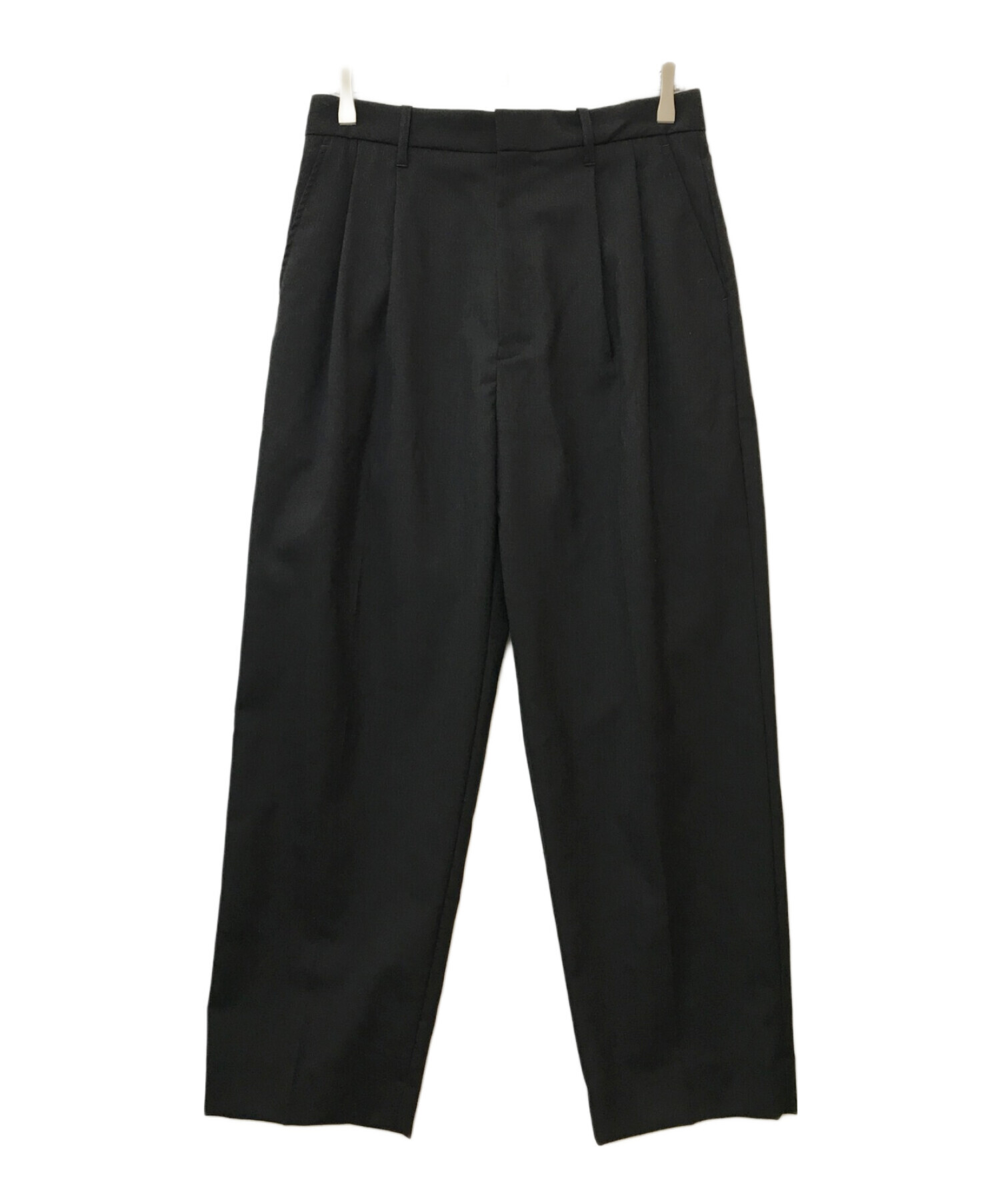 stein (シュタイン) EX WIDE TAPERED TROUSERS ブラック サイズ:M