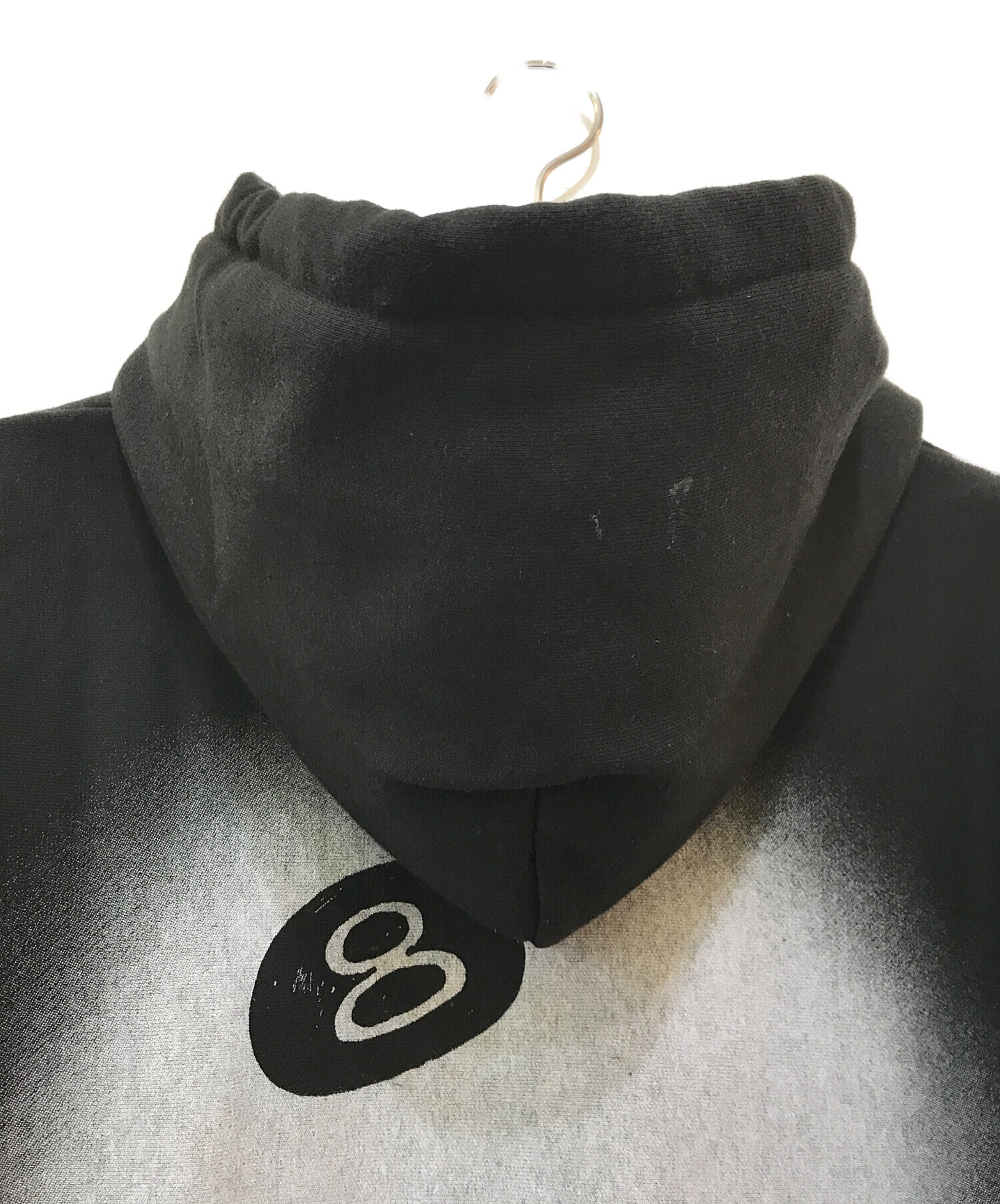 stussy (ステューシー) 8BALL FADE HOODIE ブラック サイズ:XL