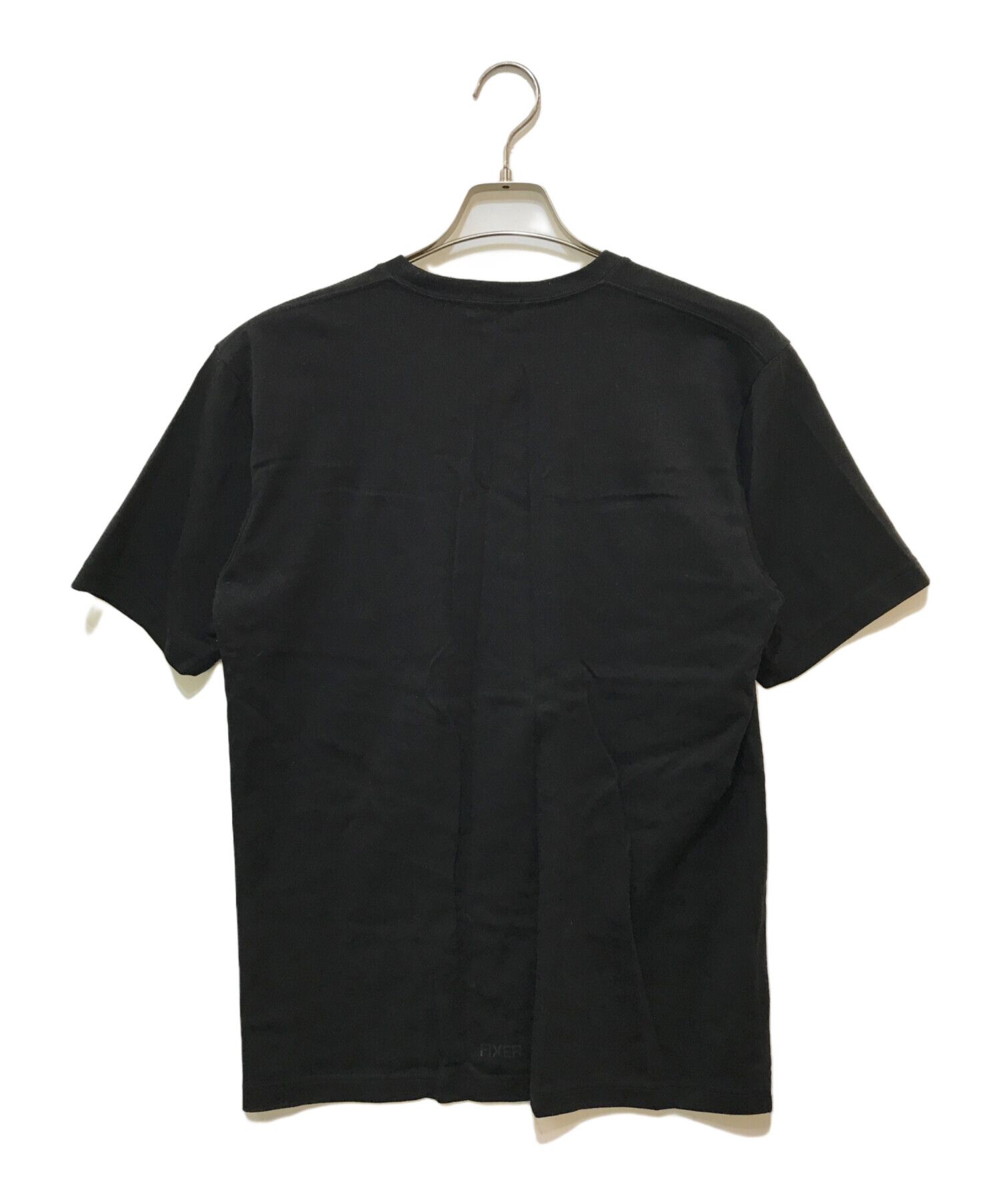 FIXER (フィクサー) Reverse Print Crew Neck T-shirt ブラック サイズ:XL