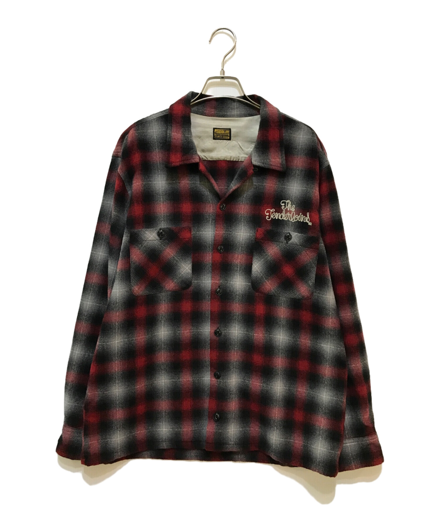 中古・古着通販】TENDERLOIN (テンダーロイン) T-WOOL シャツ レッド×グレー サイズ:M｜ブランド・古着通販  トレファク公式【TREFAC FASHION】スマホサイト