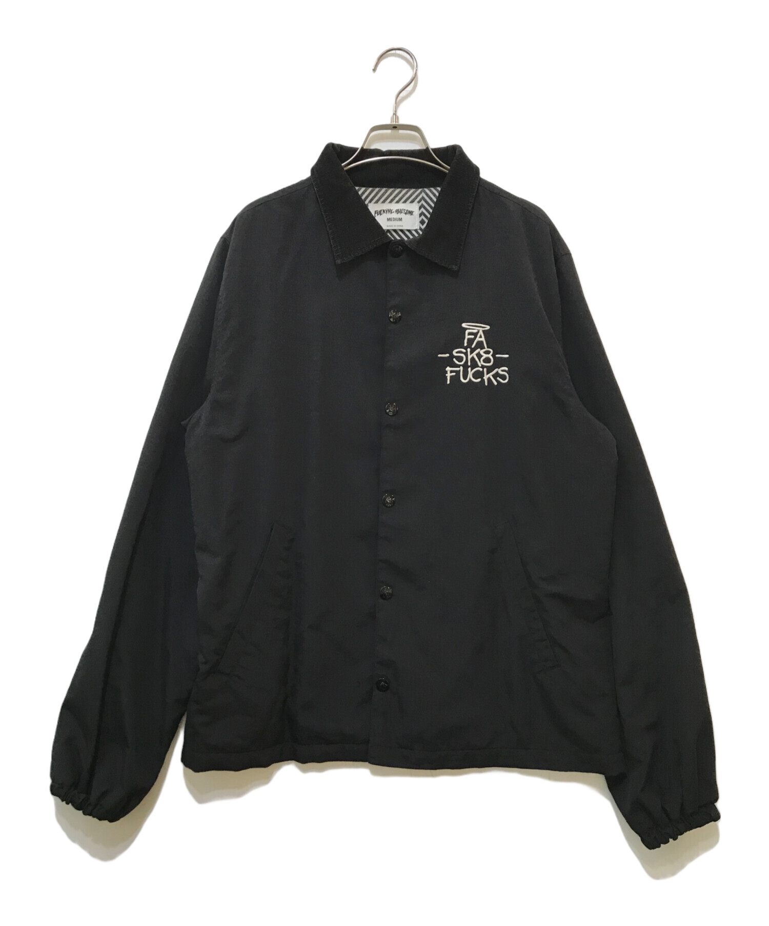 Fucking Awesome (ファッキンオーサム) Canvas Coach Jacket ブラック サイズ:MEDIUM