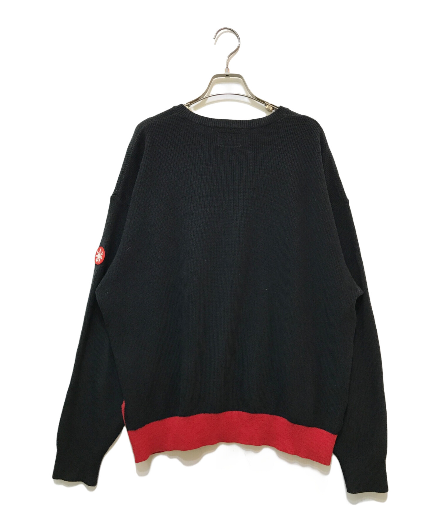 C.E (シーイー キャブエンプト) CAVEMPT DESIGN KNIT レッド サイズ:L