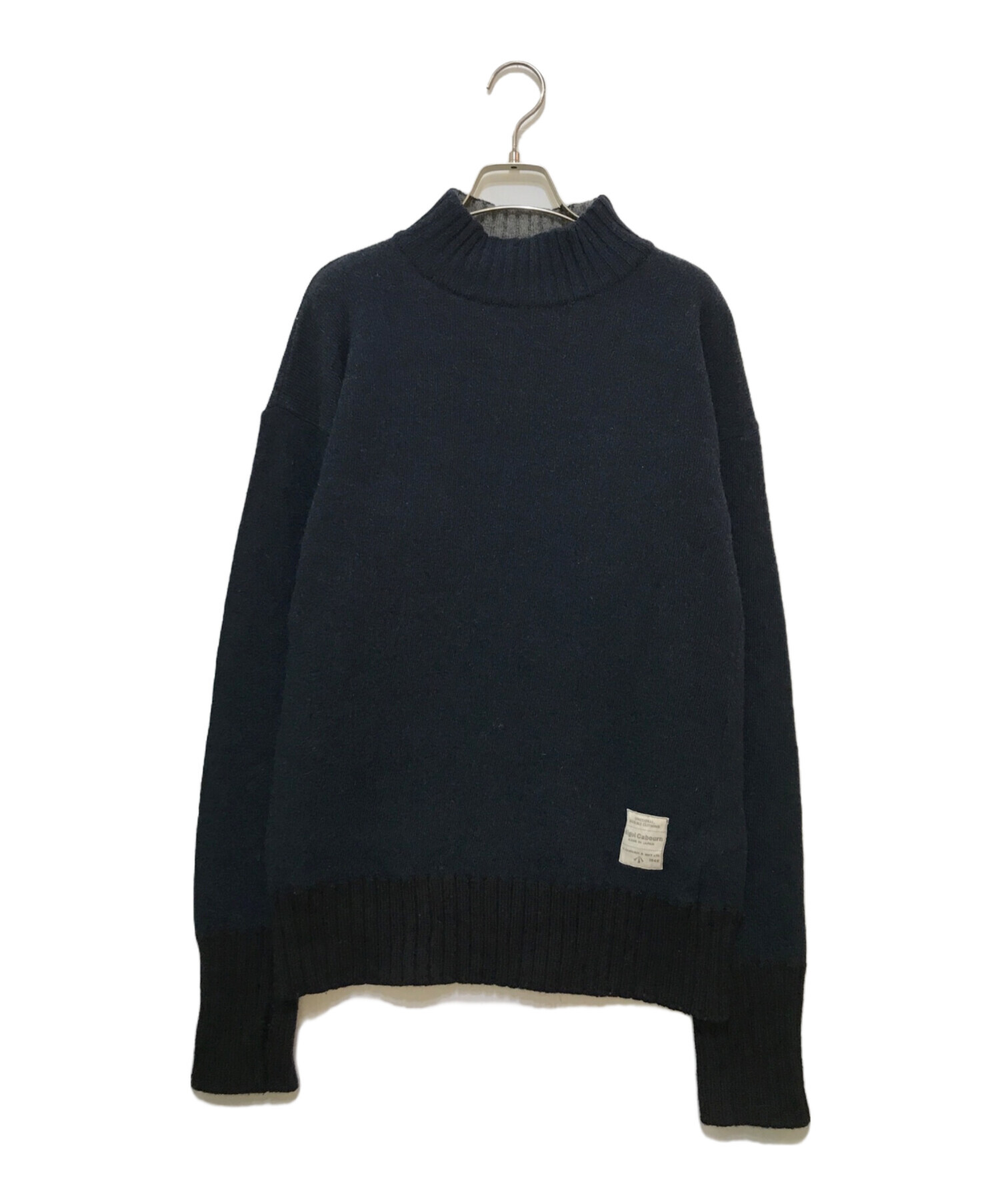 中古・古着通販】NIGEL CABOURN (ナイジェルケーボン) ハイネックニット ネイビー  サイズ:表記なし(実寸をご参照下さい)｜ブランド・古着通販 トレファク公式【TREFAC FASHION】スマホサイト