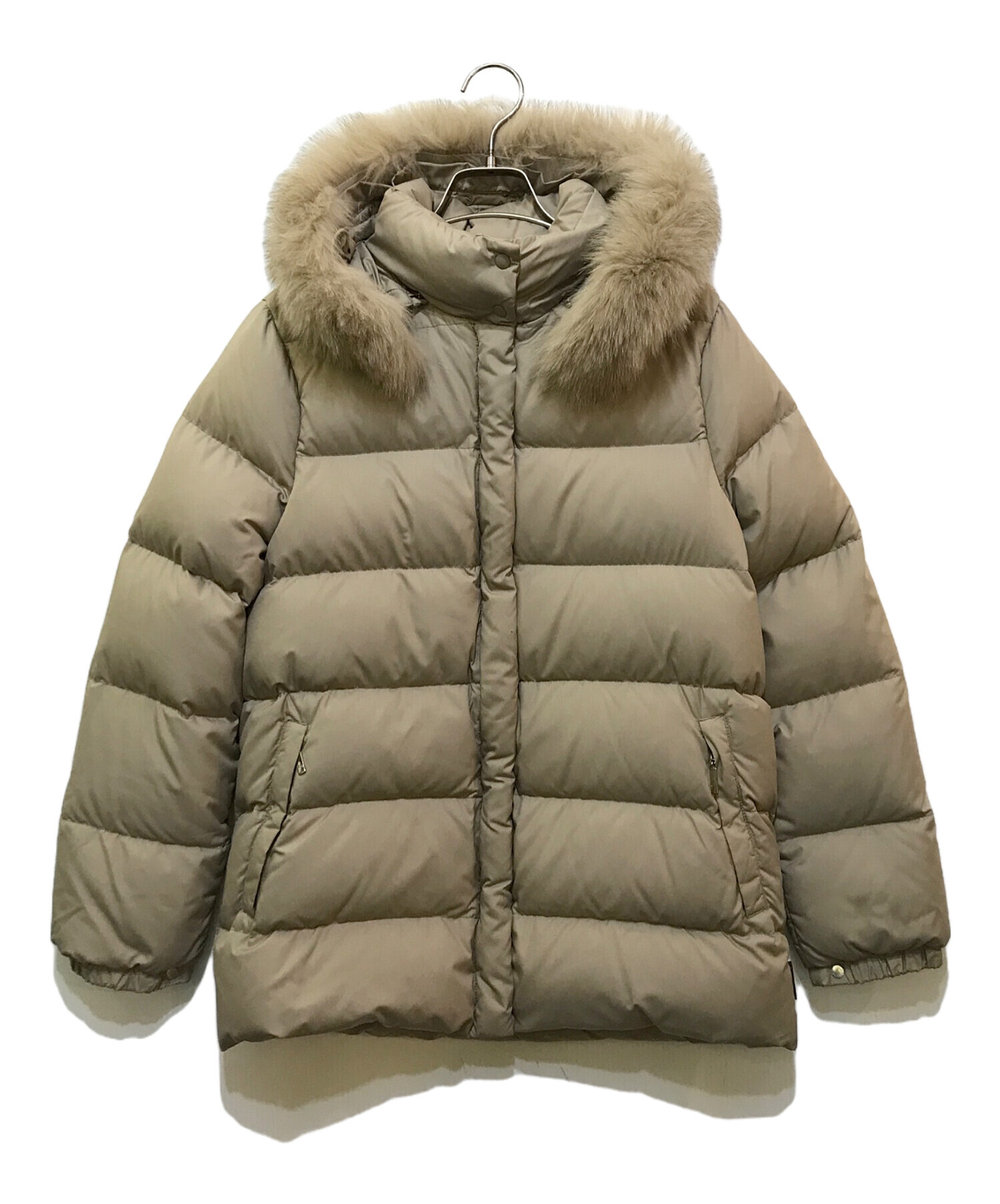 MONCLER (モンクレール) ダウンコート ベージュ サイズ:00