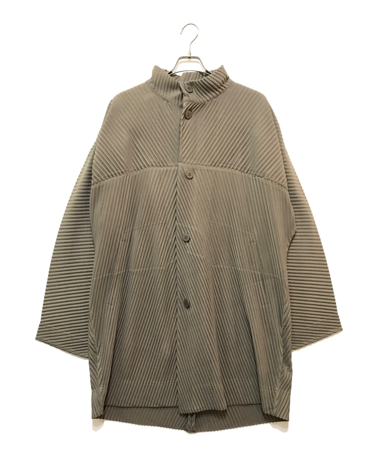 HOMME PLISSE ISSEY MIYAKE (オムプリッセ イッセイ ミヤケ) MONTHLY COLOR NOVEMBER  COAT(マンスリーカラーノーベンバーコート)HP33JA121 カーキ サイズ:3