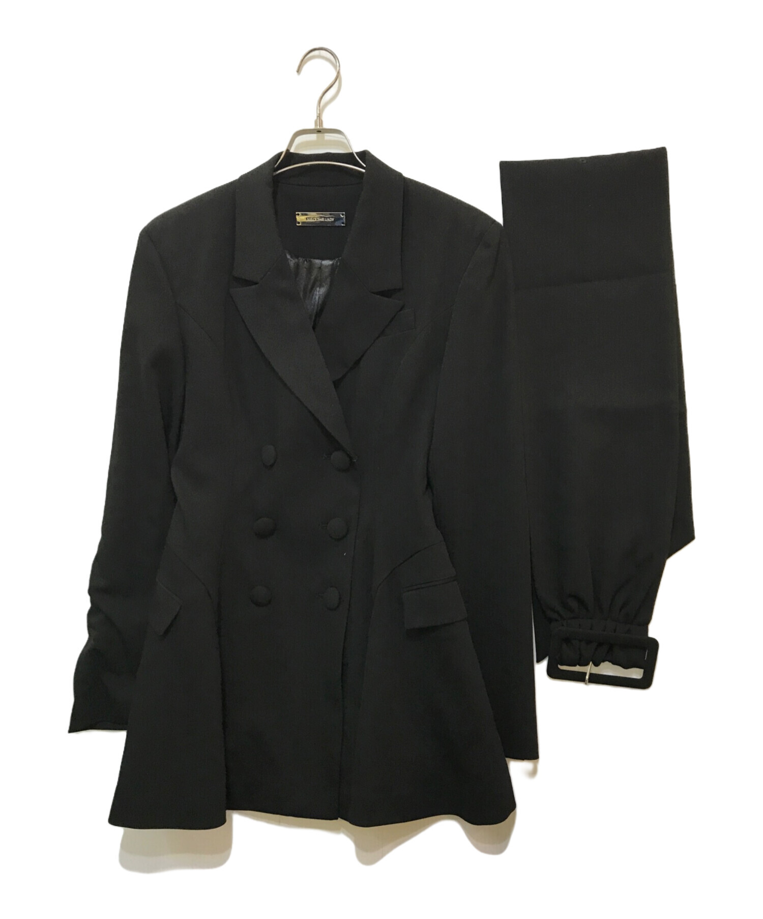 中古・古着通販】MELT THE LADY (メルトザレディ) thick belt jacket onepiece ブラック サイズ:FREE  未使用品｜ブランド・古着通販 トレファク公式【TREFAC FASHION】スマホサイト