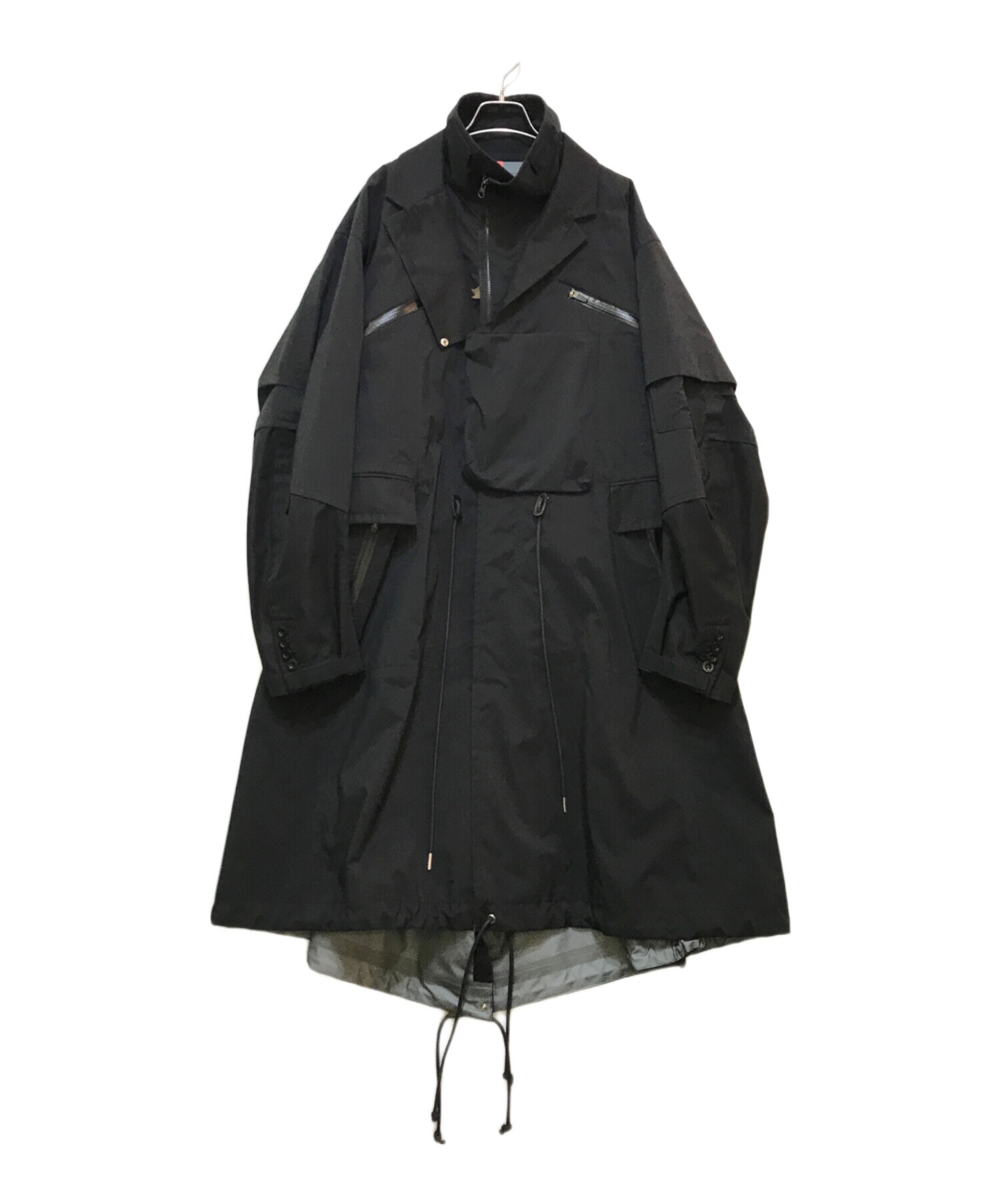 sacai (サカイ) ACRONYM (アクロニウム) TRENCH COAT ブラック サイズ:3