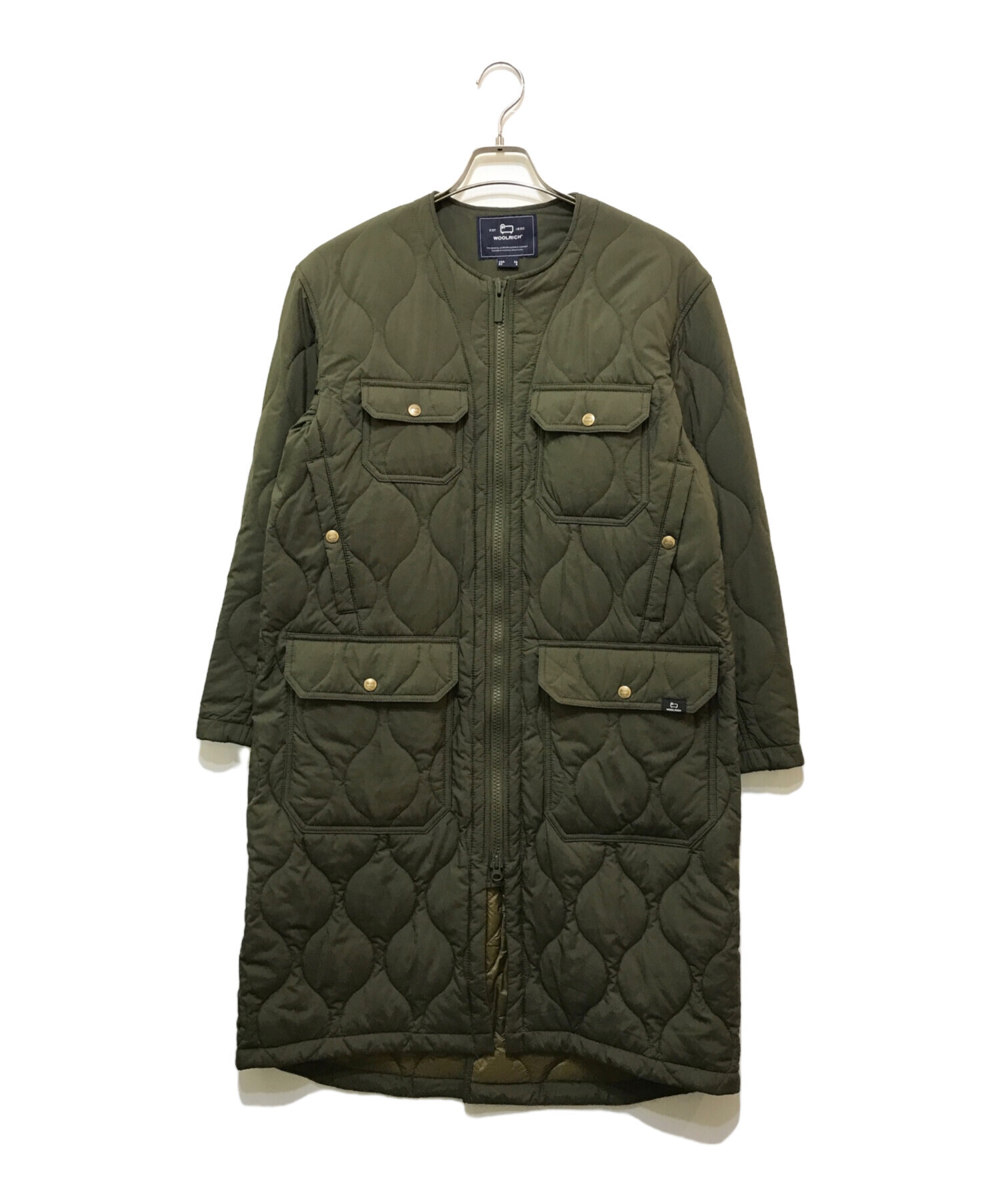 WOOLRICH (ウールリッチ) Demi-Luxe Beams (デミルクス ビームス) 別注 キルティングコート オリーブ サイズ:XS