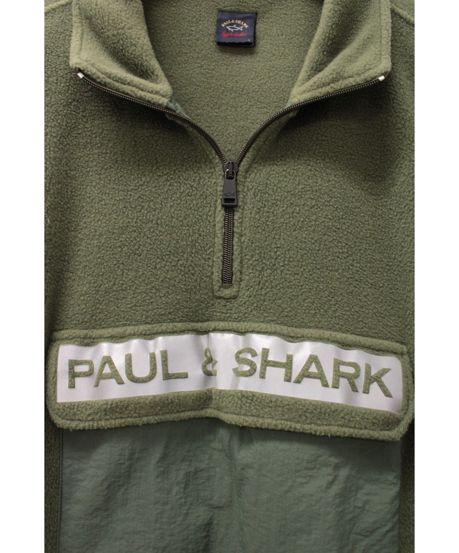 Paul&Shark (ポールアンドシャーク) フリースアノラックジャケット カーキ サイズ:L