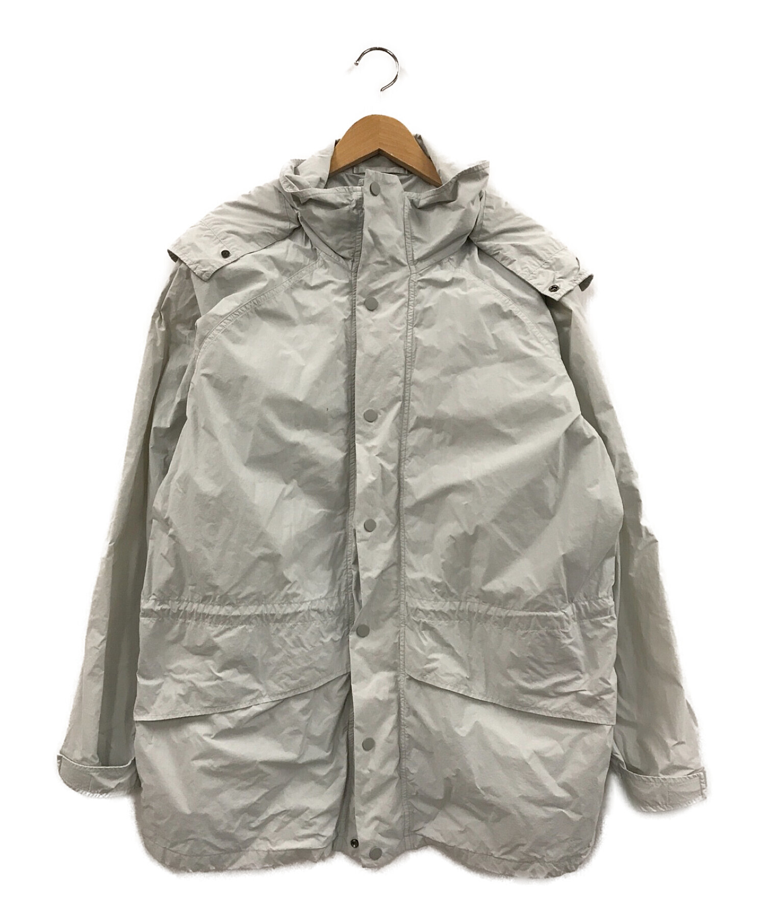 ATON (エイトン) VENTILE NYLON MOUNTAIN PARKA　ベンタイルナイロンマウンテンパーカー グレー サイズ:04