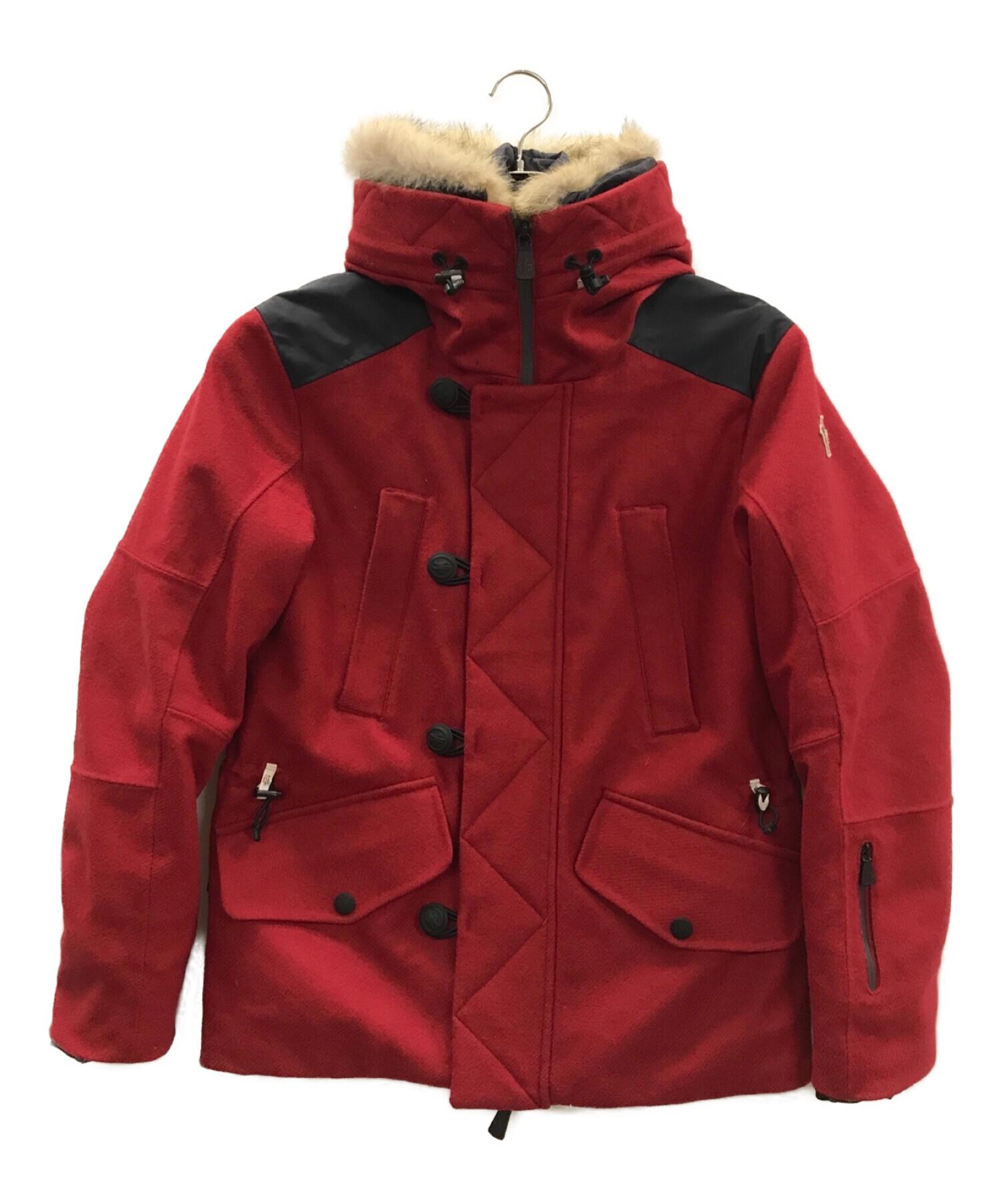 MONCLER GRENOBLE (モンクレール グルノーブル) MONTROND　モントロンドダウンジャケット レッド サイズ:1