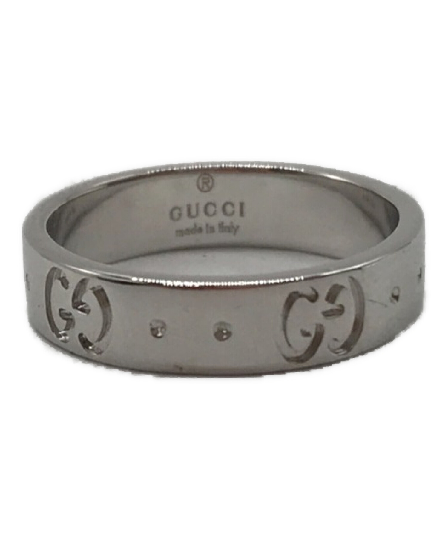 中古・古着通販】GUCCI (グッチ) アイコンリング シルバー サイズ:6号