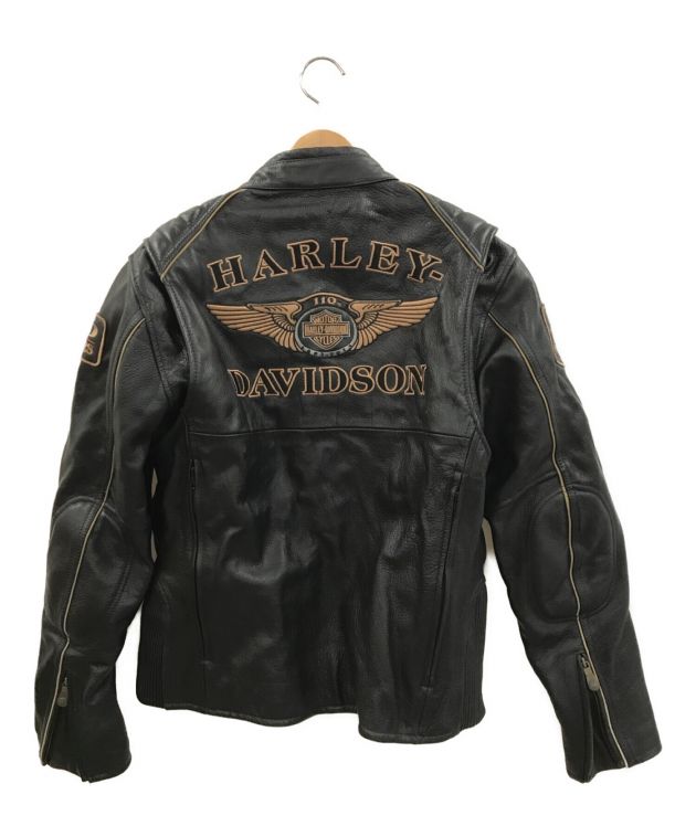 HARLEY-DAVIDSON (ハーレーダビットソン) ウィリーGスカルレザージャケット ブラック サイズ:S