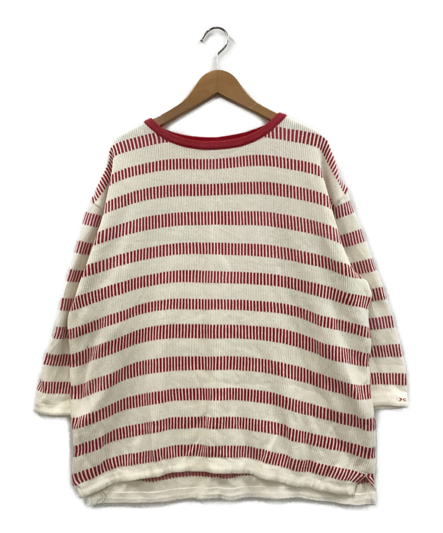 Porter Classic (ポータークラシック) BORDER KNIT LONG SLEEVE ホワイト サイズ:4