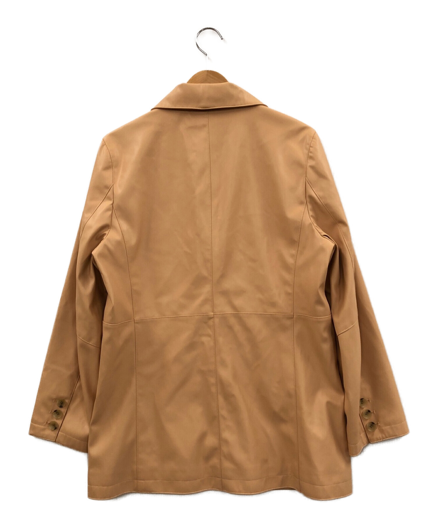 Ameri VINTAGE (アメリヴィンテージ) FAKE LEATHER COLOR JACKET コーラル サイズ:S 未使用品