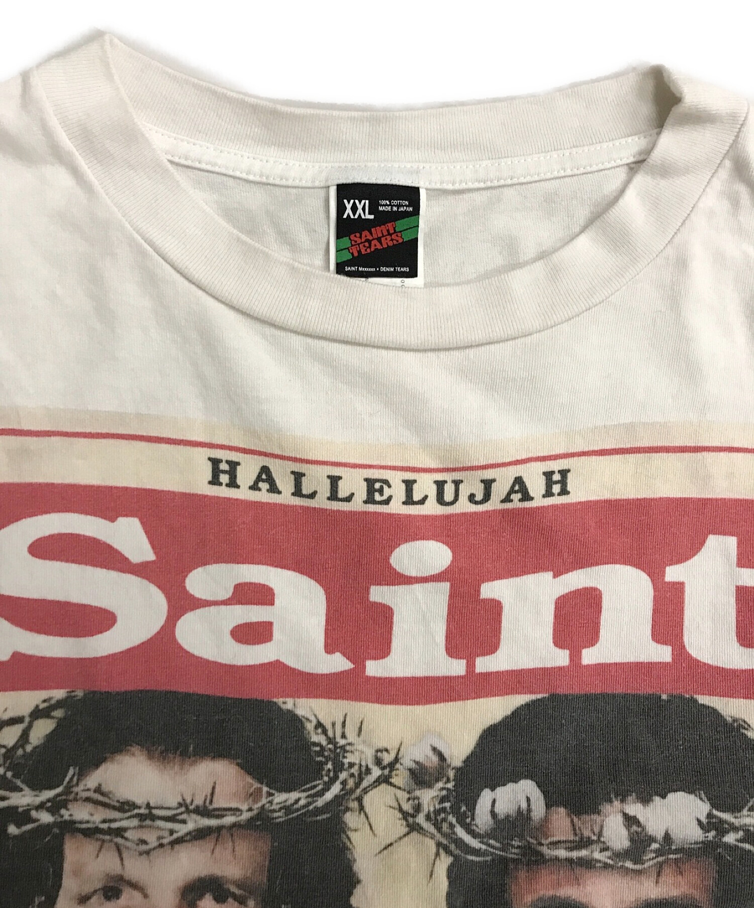 中古・古着通販】SAINT MICHAEL × DENIM TEARS (セントマイケル × デニムティアーズ) HOLLY STATE ホワイト  サイズ:XXL｜ブランド・古着通販 トレファク公式【TREFAC FASHION】スマホサイト