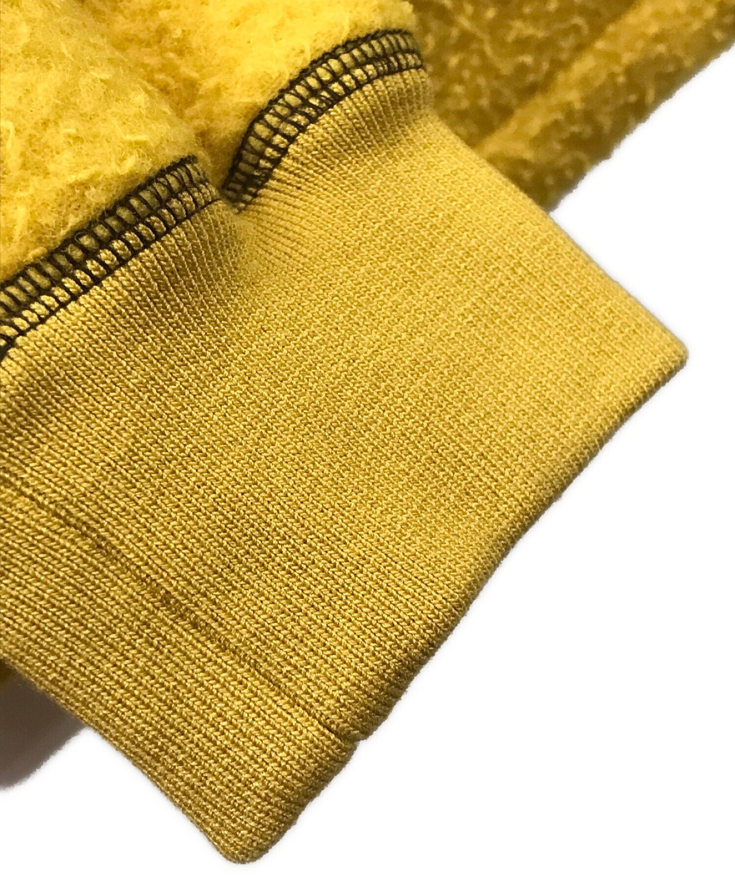 Aime Leon Dore × DRAKE'S (エメレオンドレ×ドレイクス) Casentino Wool Half Zip 　 カッセンティーノウールハーフジップジャケット イエロー サイズ:40 未使用品