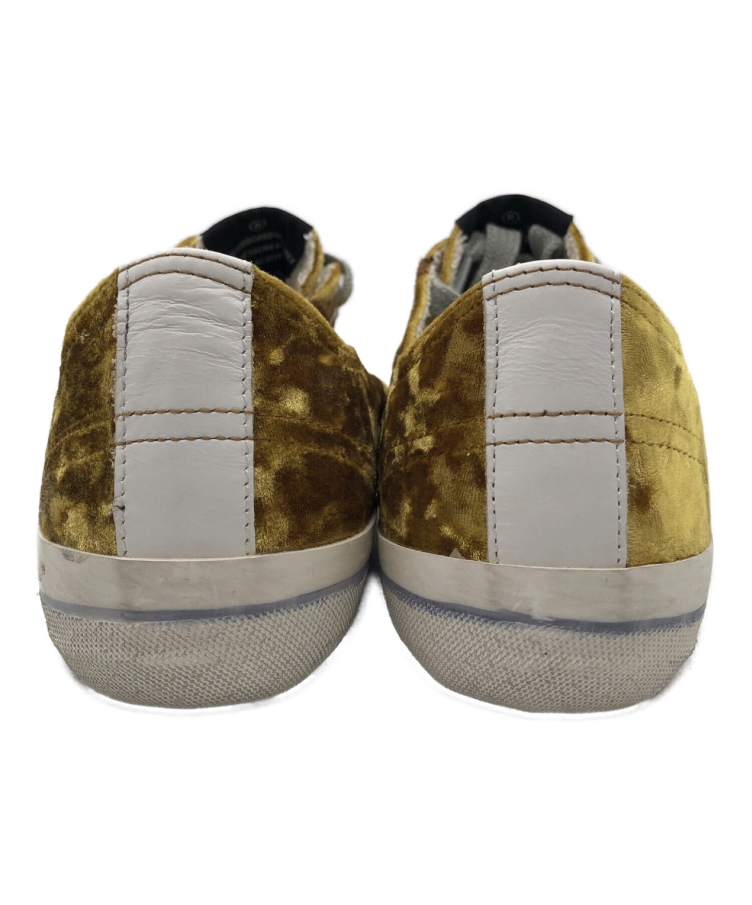 GOLDEN GOOSE (ゴールデングース) VSTAR2 ベロアローカットスニーカー ゴールド サイズ:36