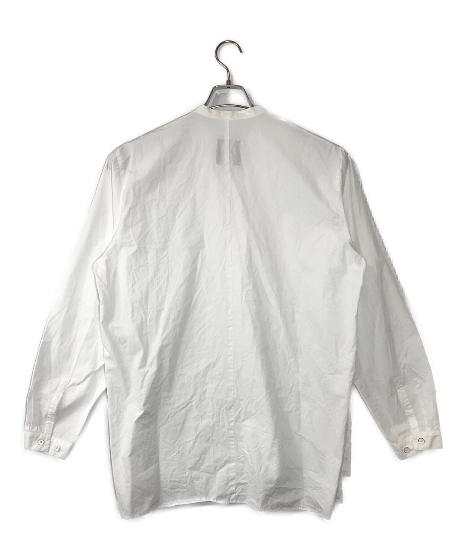 ATON (エイトン) GIZA BROAD BAND COLLAR SHIRTギザブロードバンドカラーシャツ ホワイト サイズ:04