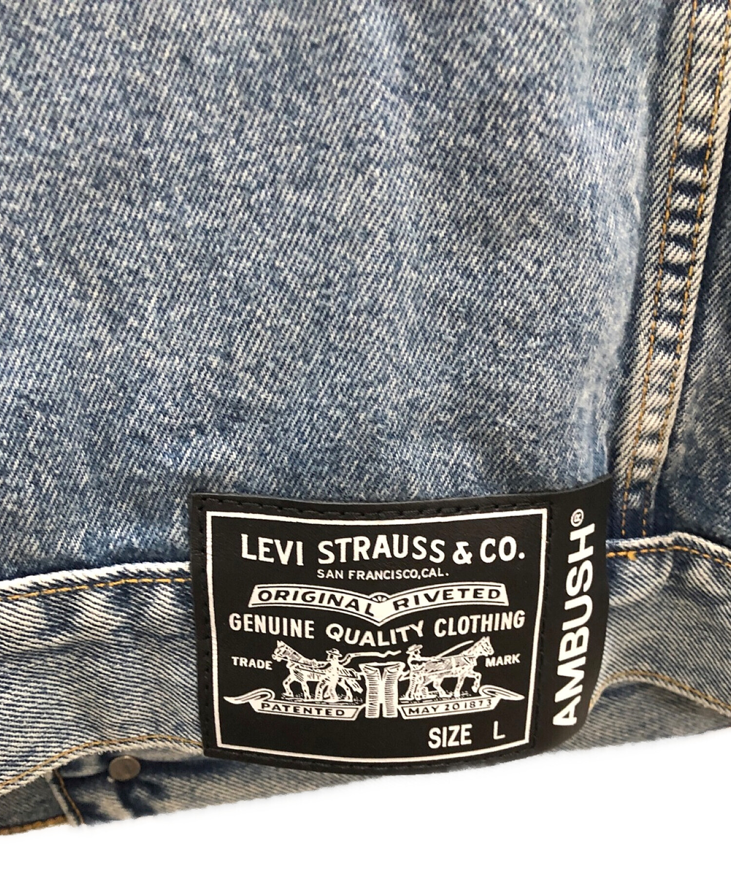 LEVI'S X AMBUSH (リーバイズ×アンバッシュ) LOOSE FIT TRUCKER JACKET ブルー サイズ:L　Japanese  XL 未使用品