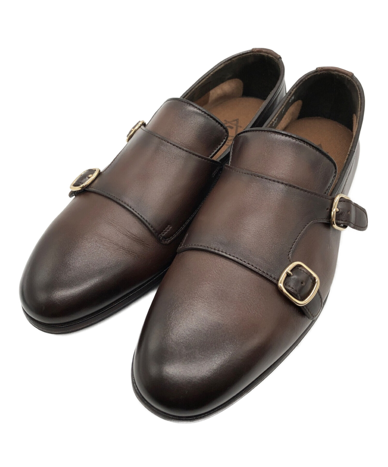 正規通販安い SANTONI サントーニ ダブルモンク ローファー 7 - 靴