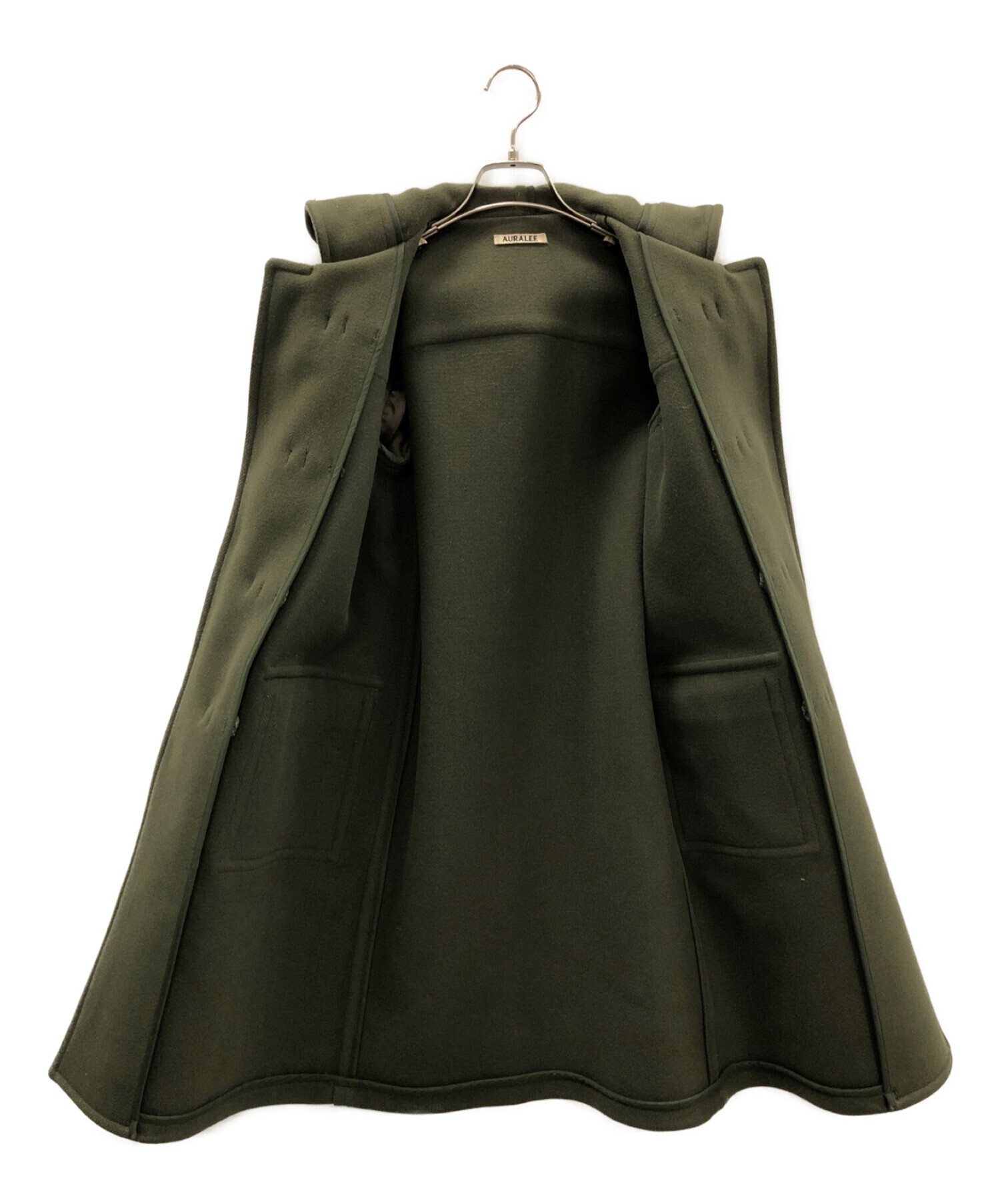 AURALEE (オーラリー) HEAVY MELTON DUFFLE COAT　ヘビーメルトンダッフルコート グリーン サイズ:1