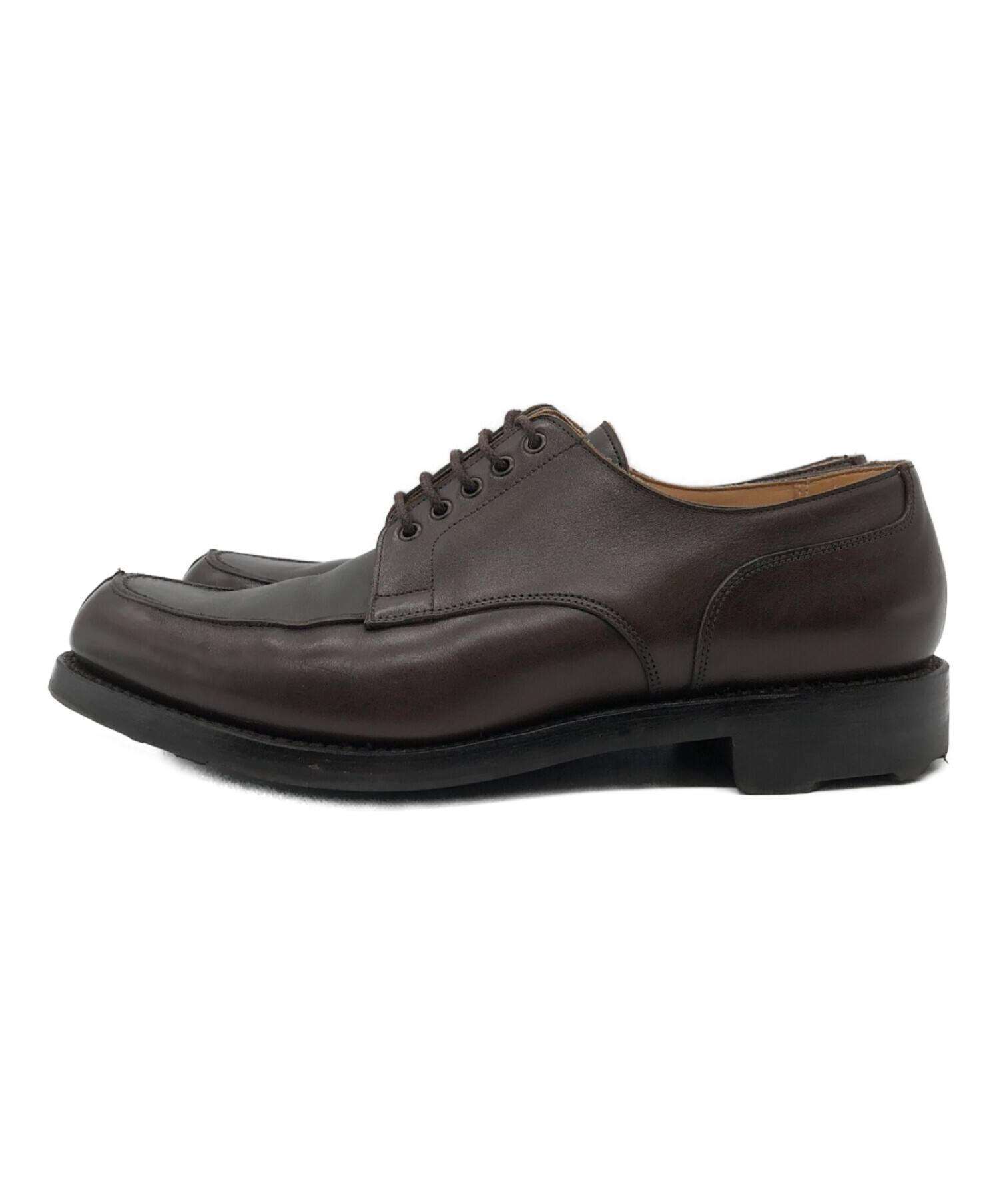 Crockett & Jones (クロケット＆ジョーンズ) WEXFORD Uチップシューズ ブラウン サイズ:7E